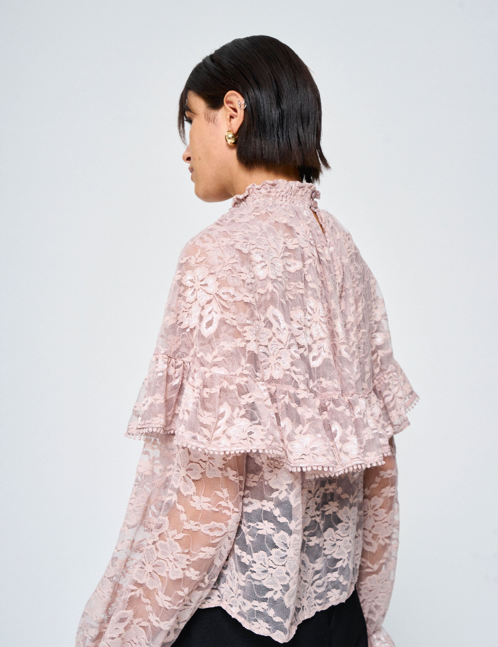 Blusa Chelsea Renda Nude