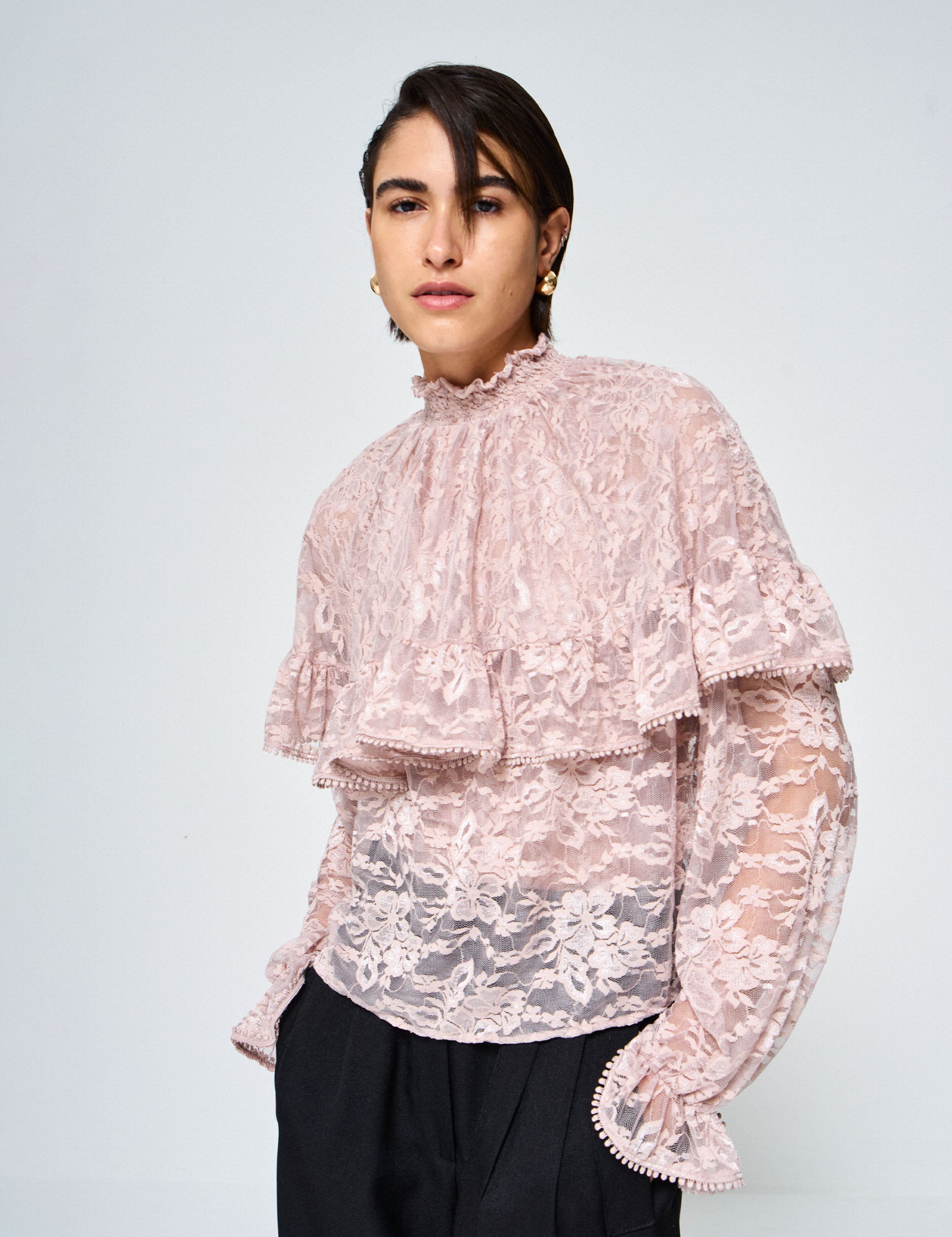 Blusa Chelsea Renda Nude