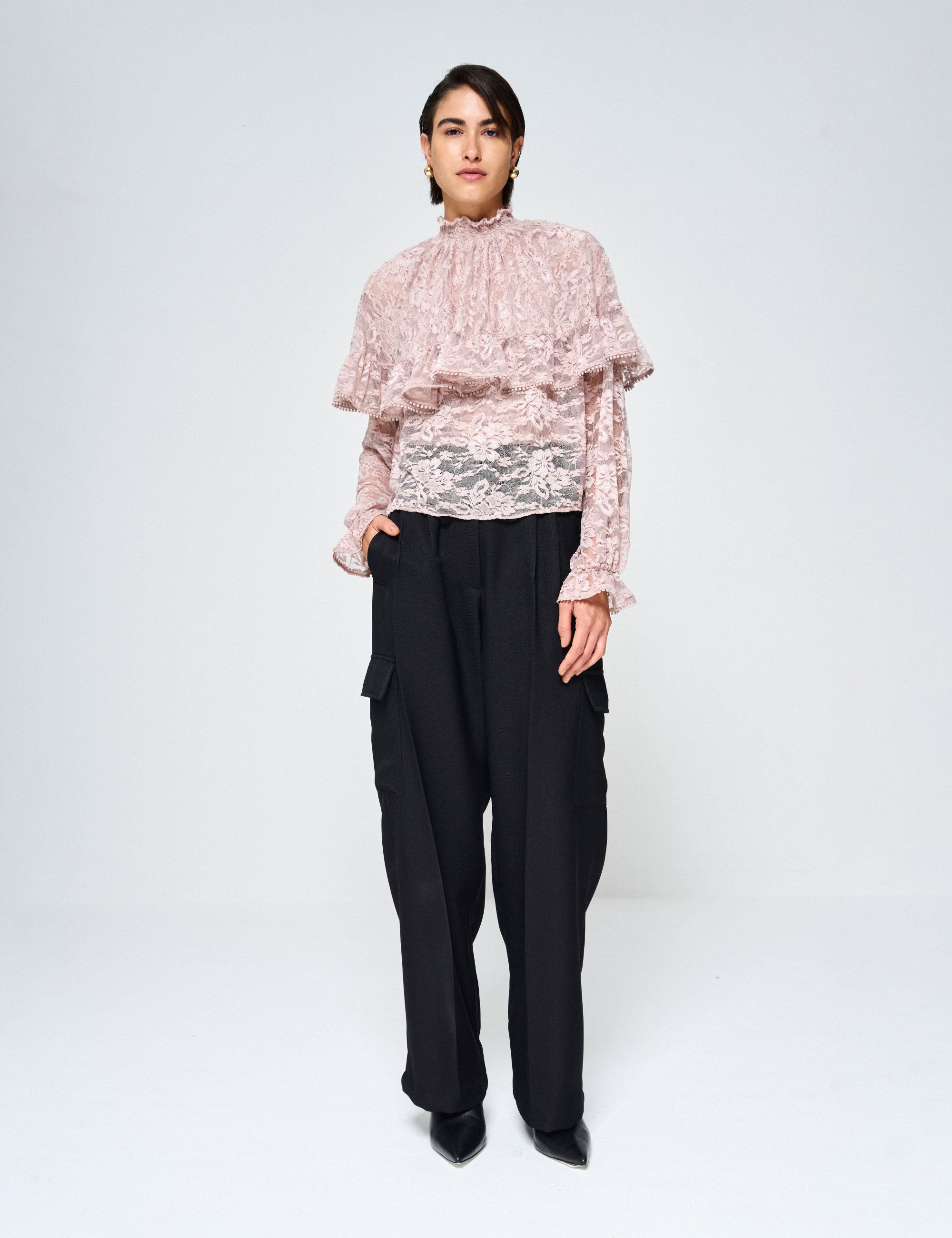 Blusa Chelsea Renda Nude