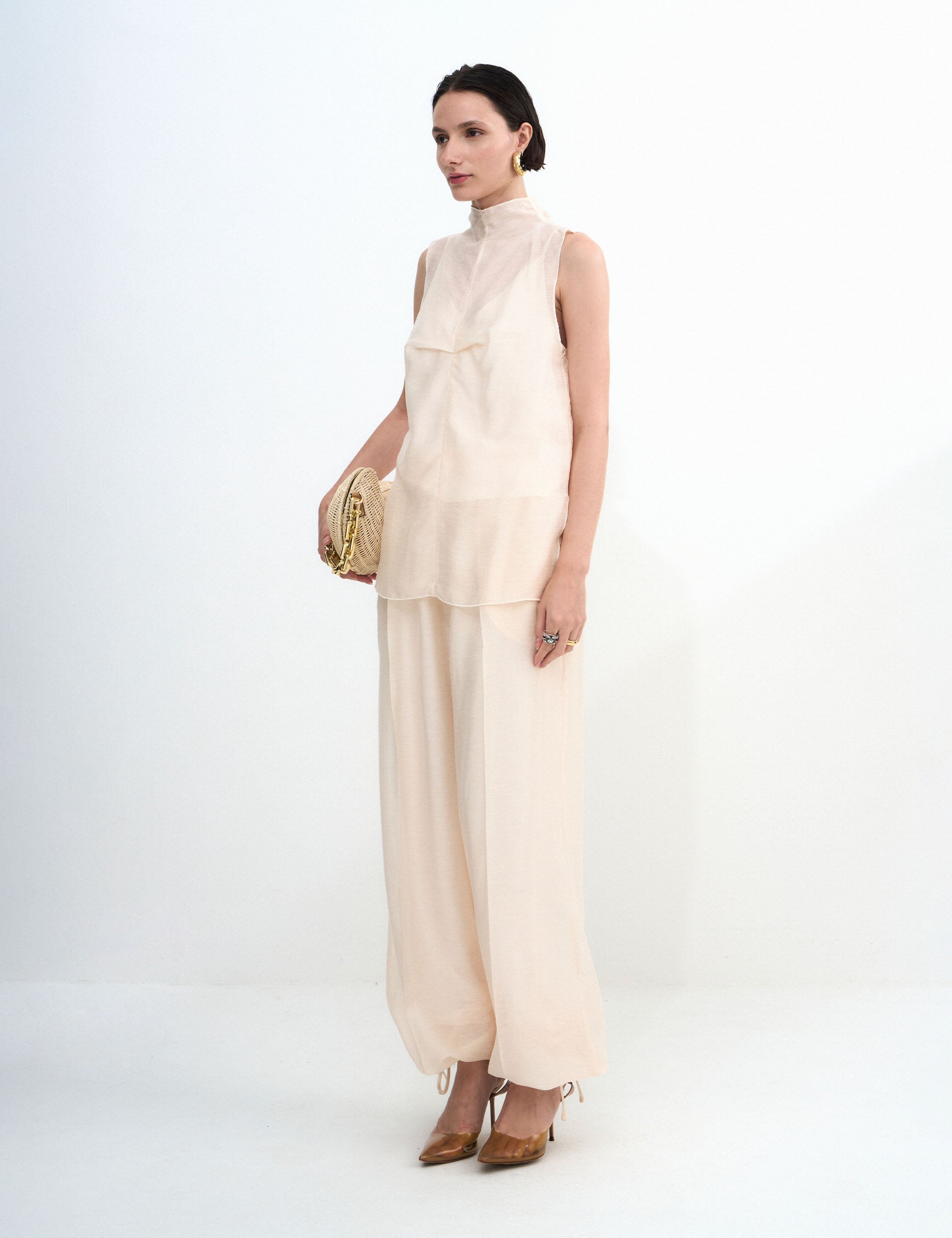 Blusa Dani Voil Marfim