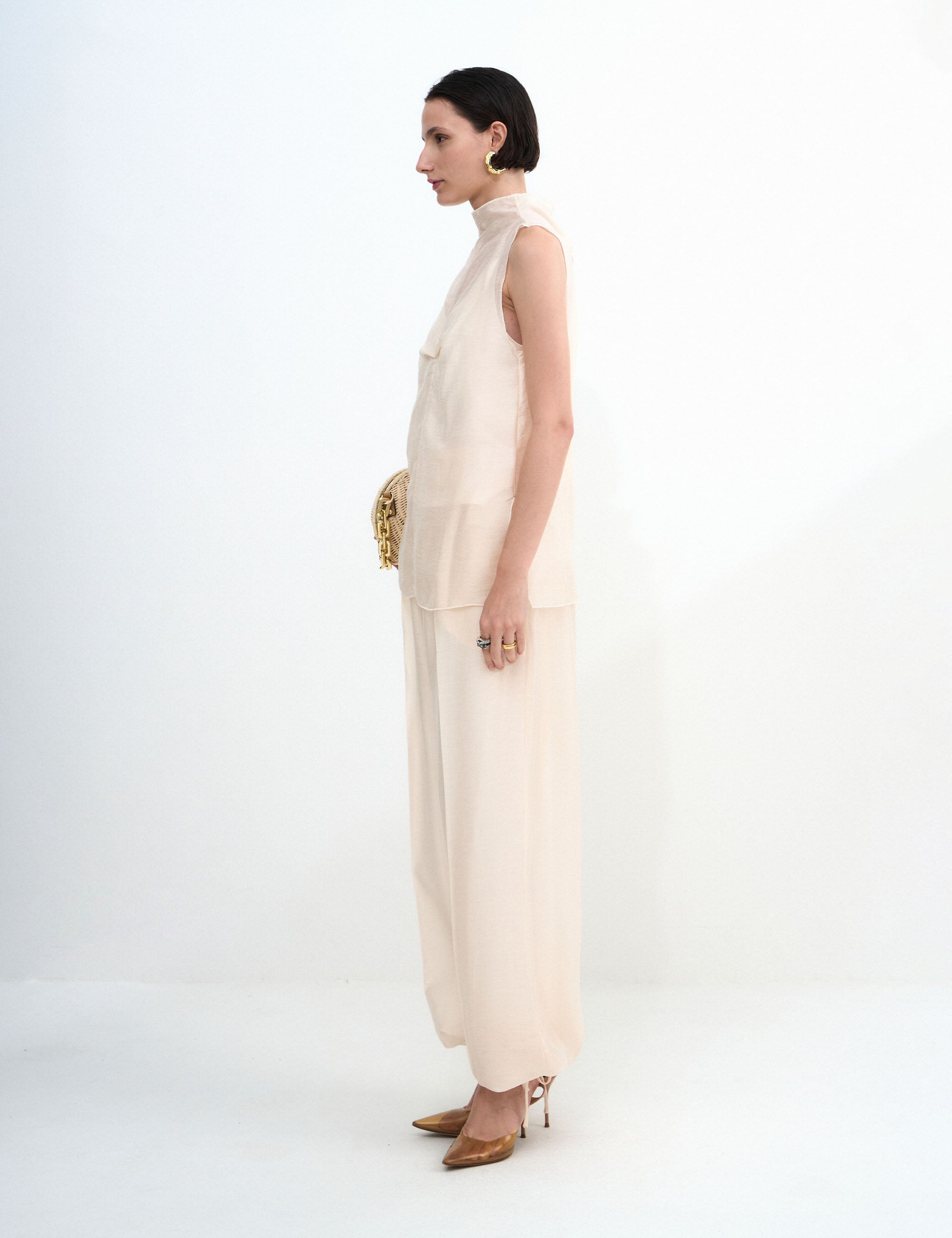 Blusa Dani Voil Marfim