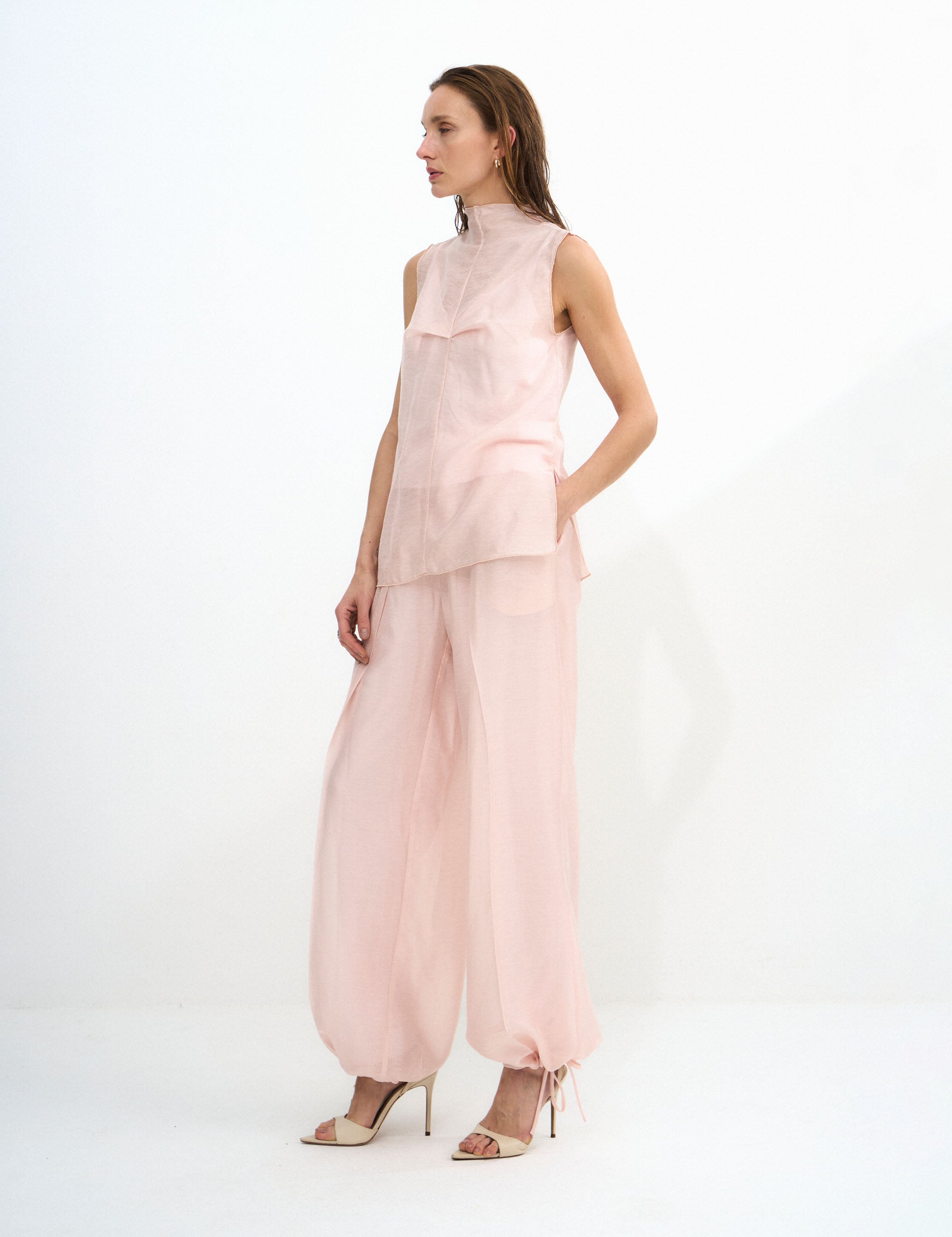 Blusa Dani Voil Rosa Pó