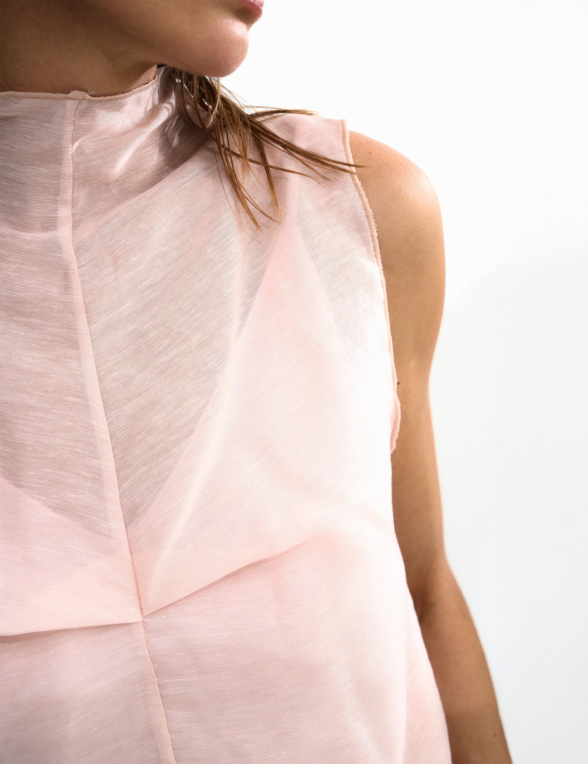 Blusa Dani Voil Rosa Pó