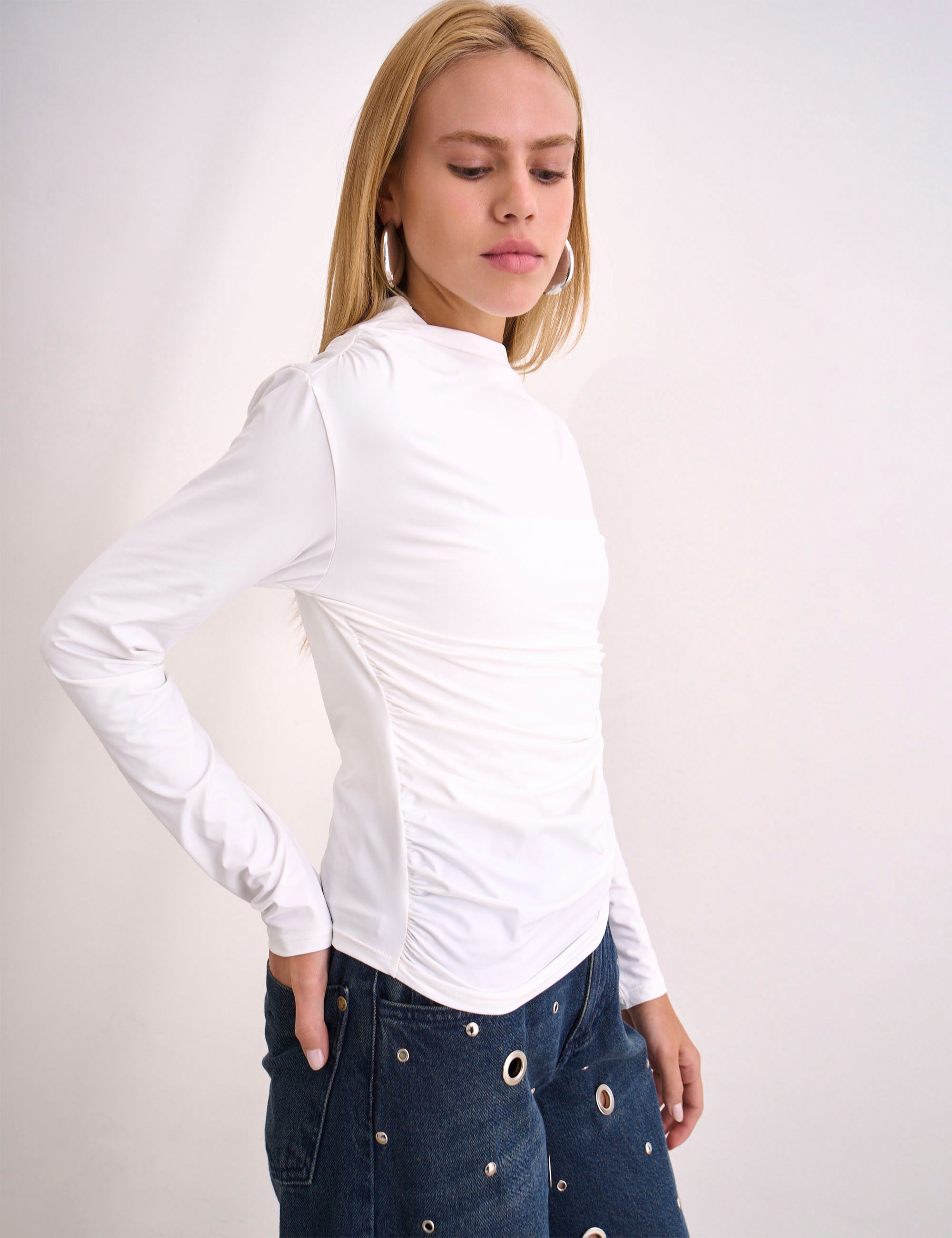 Blusa Delphine Malha Off White