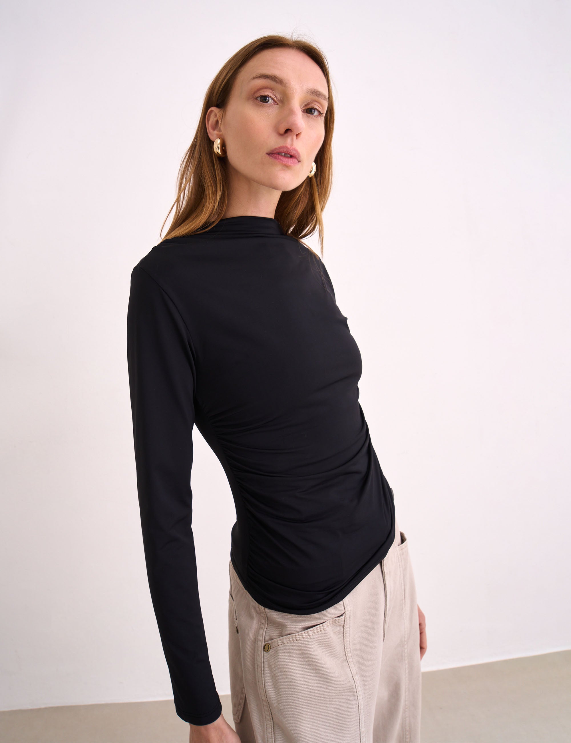 Blusa Delphine Malha Preto