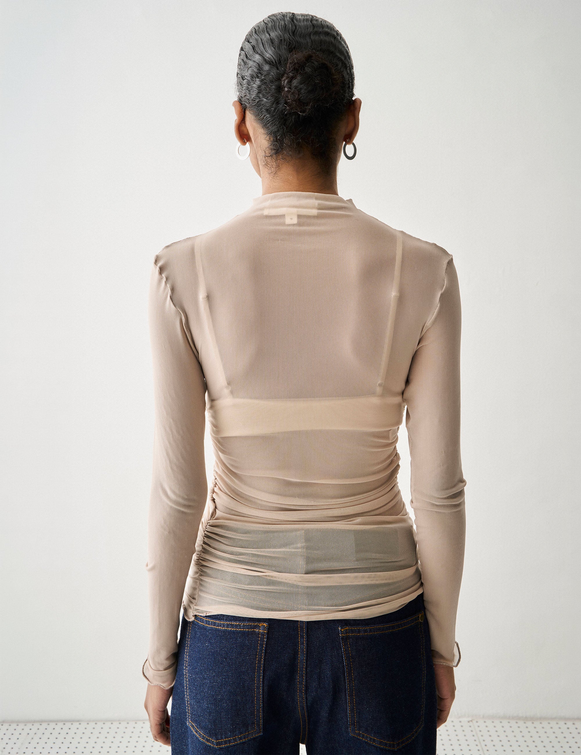 Blusa Erika Tule Nude