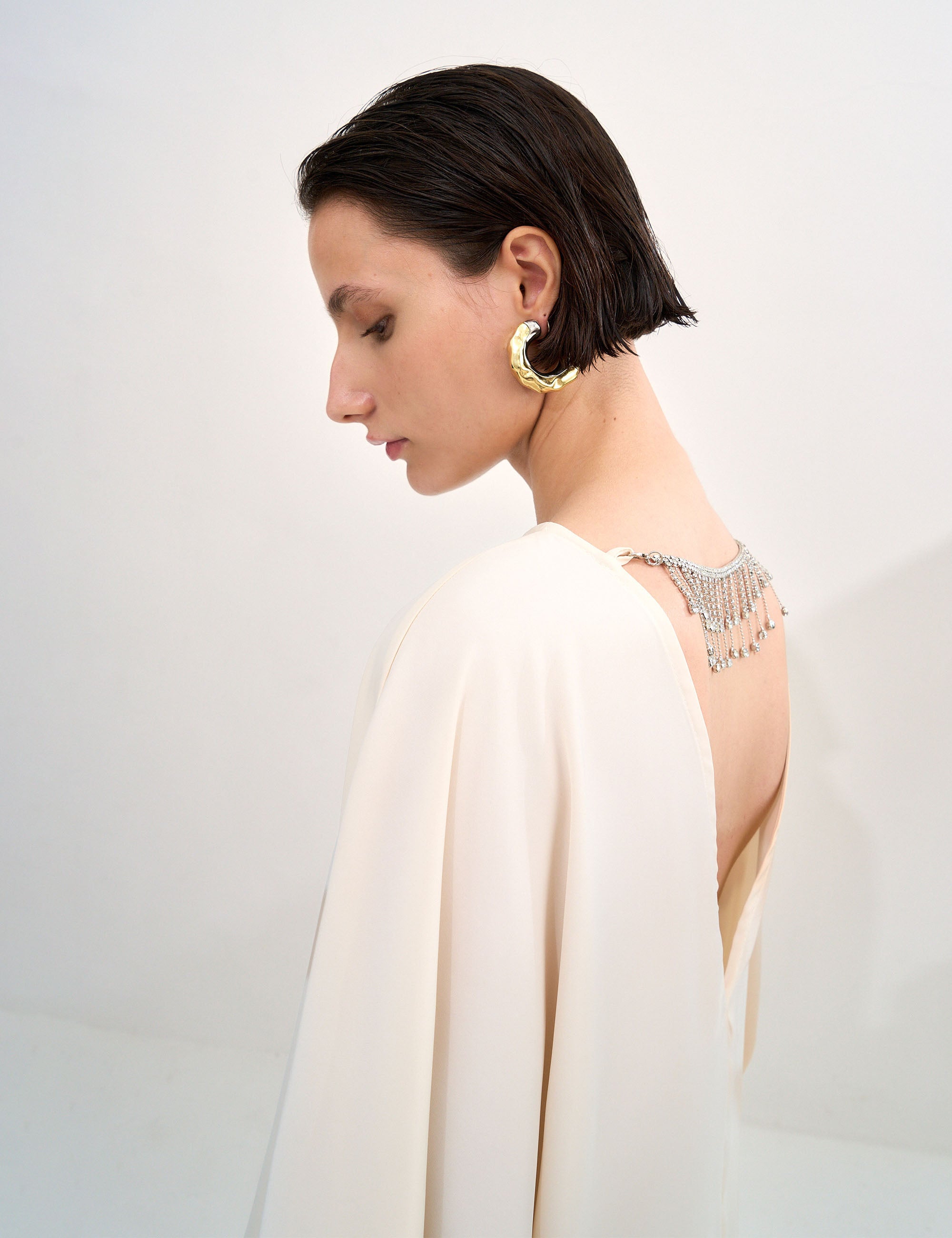 Blusa Evelyn Cetim Perola