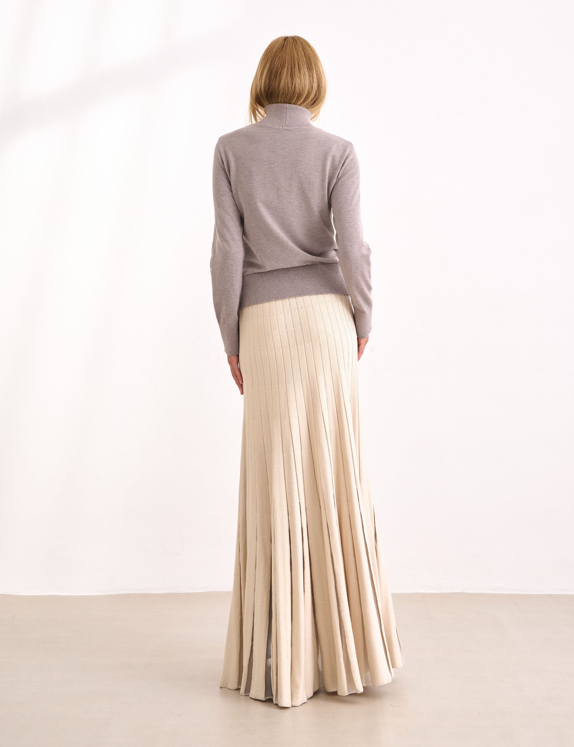 Blusa Gola Rolê Tricot Mescla