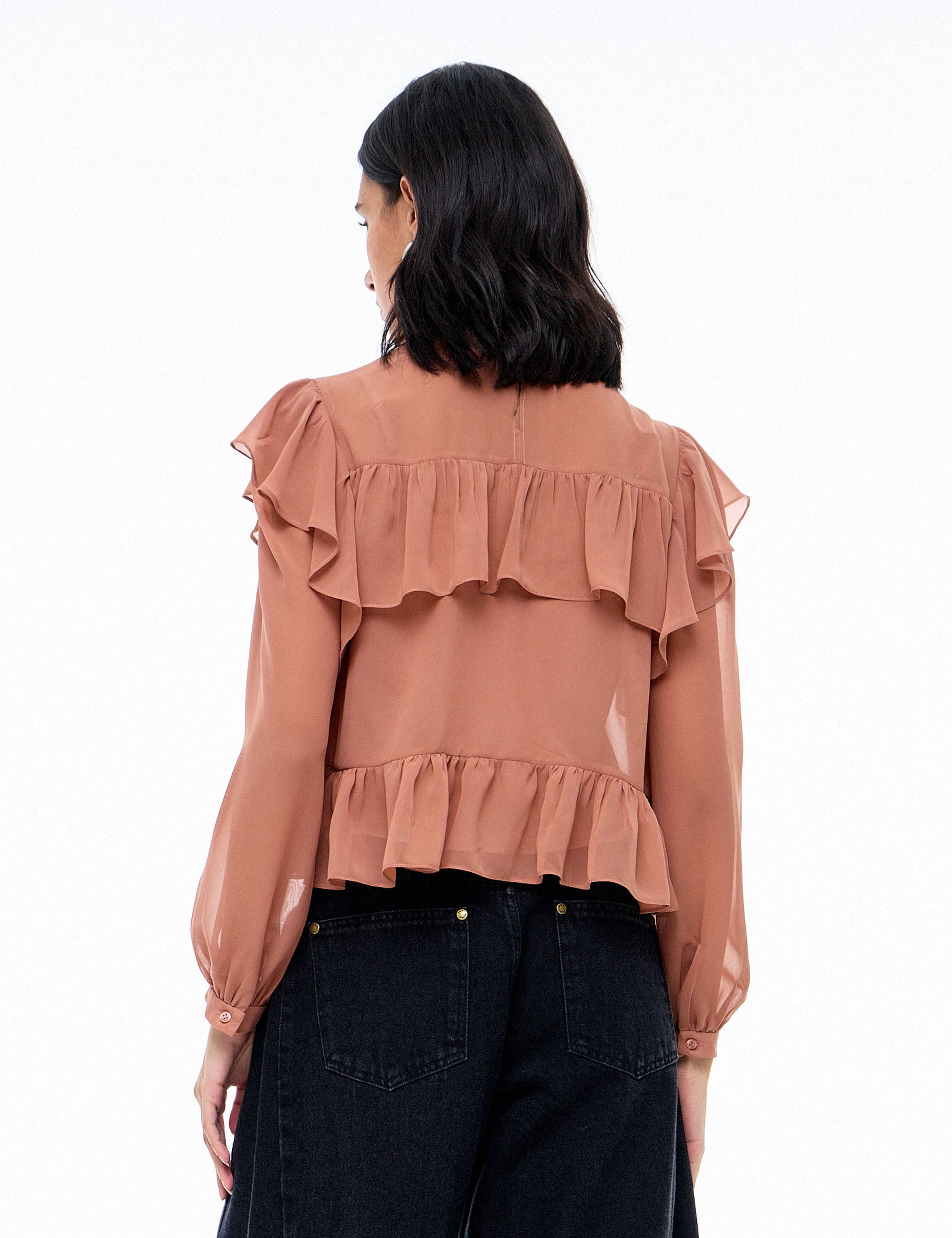 Blusa Joya Chiffon Blush
