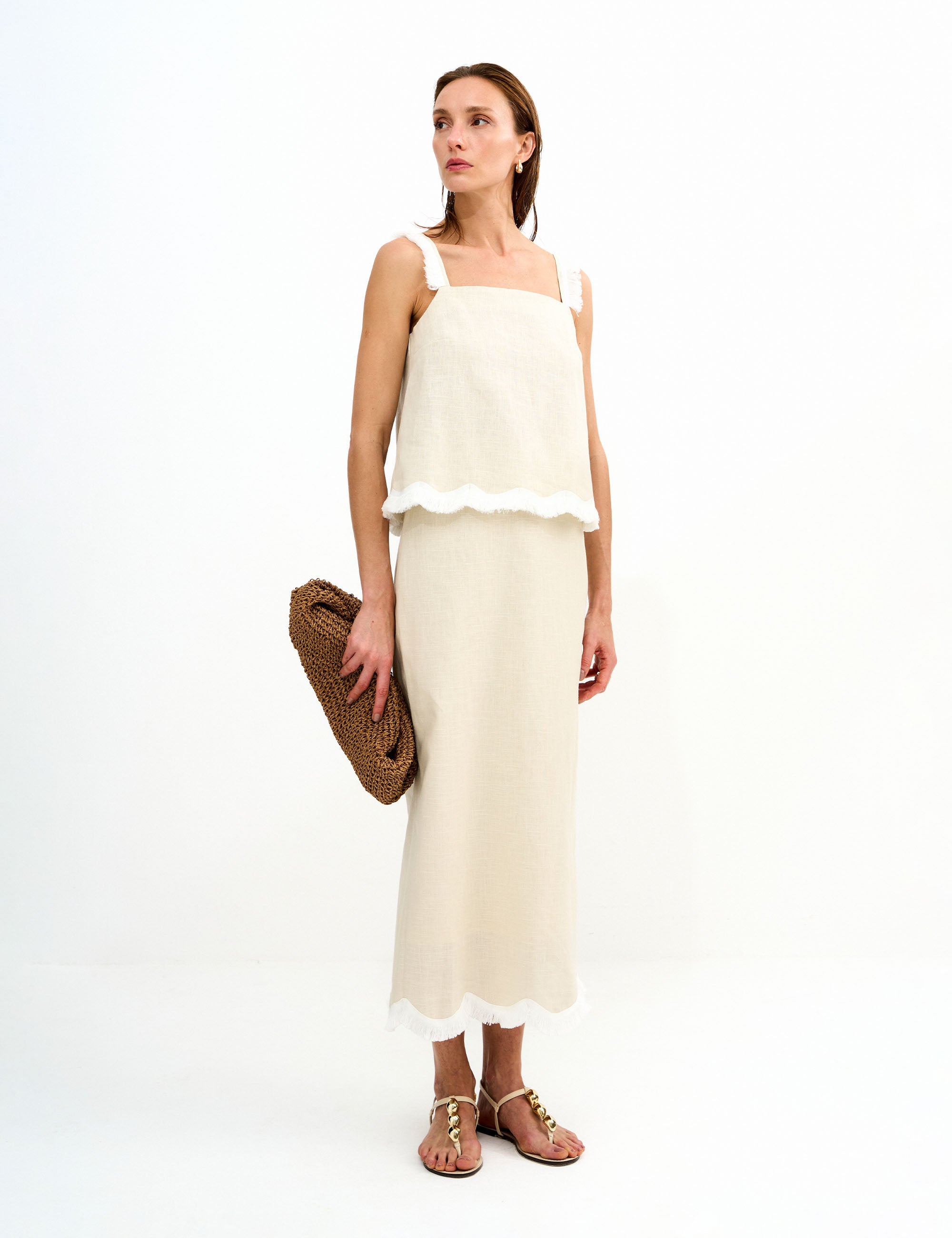 Blusa Kai Ramie Areia