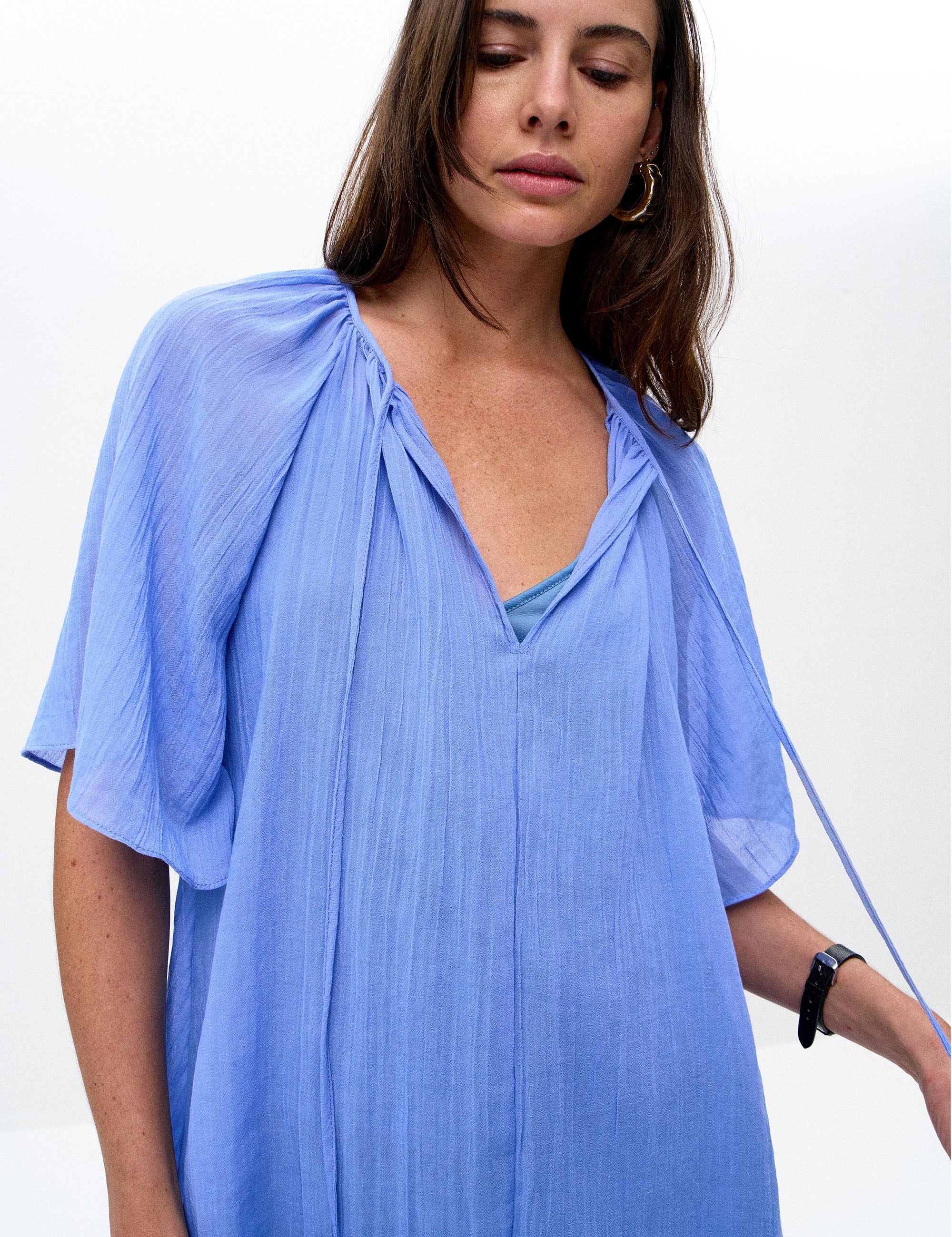 Blusa Lais Gaze Azul