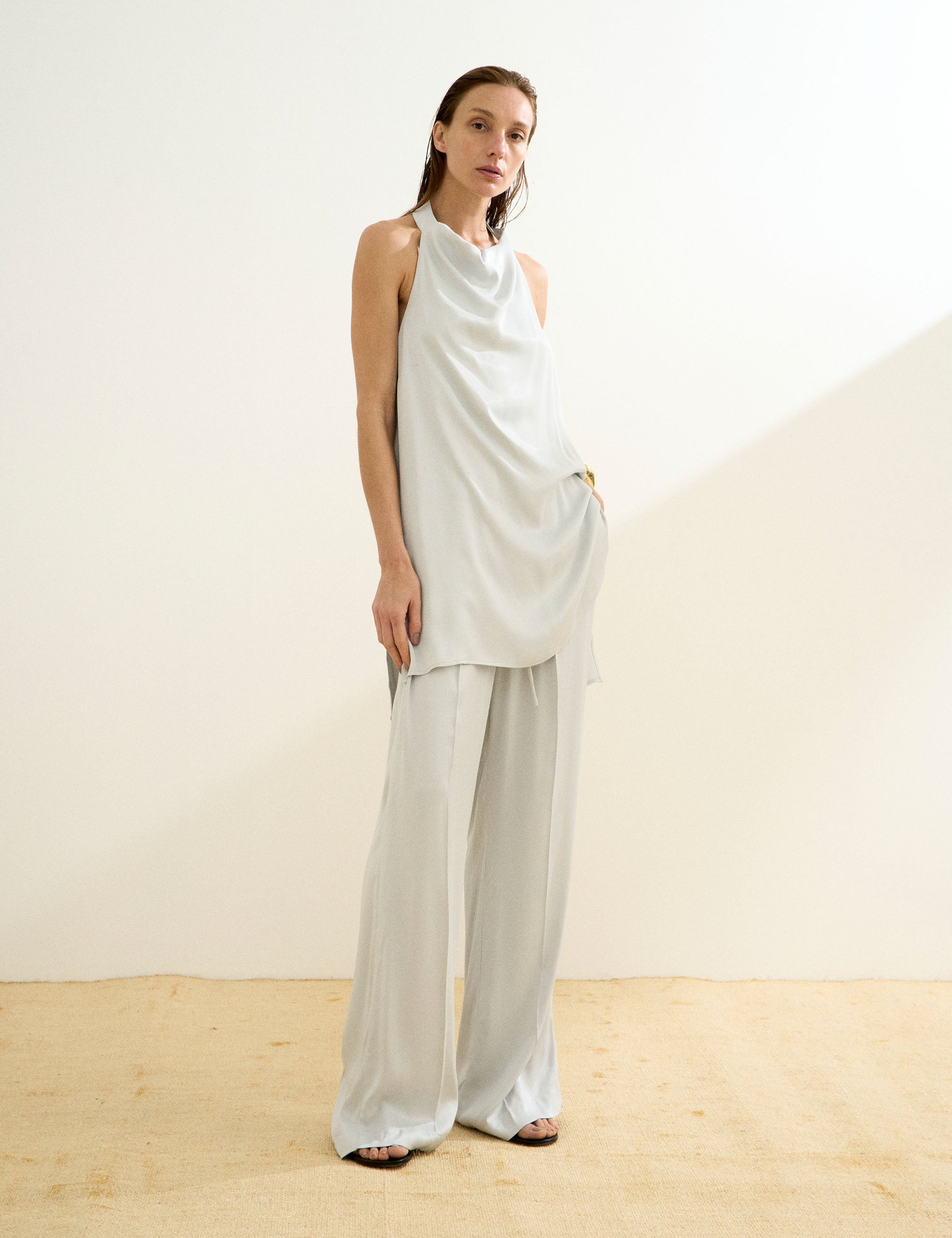 Blusa Lauren Cetim Prata