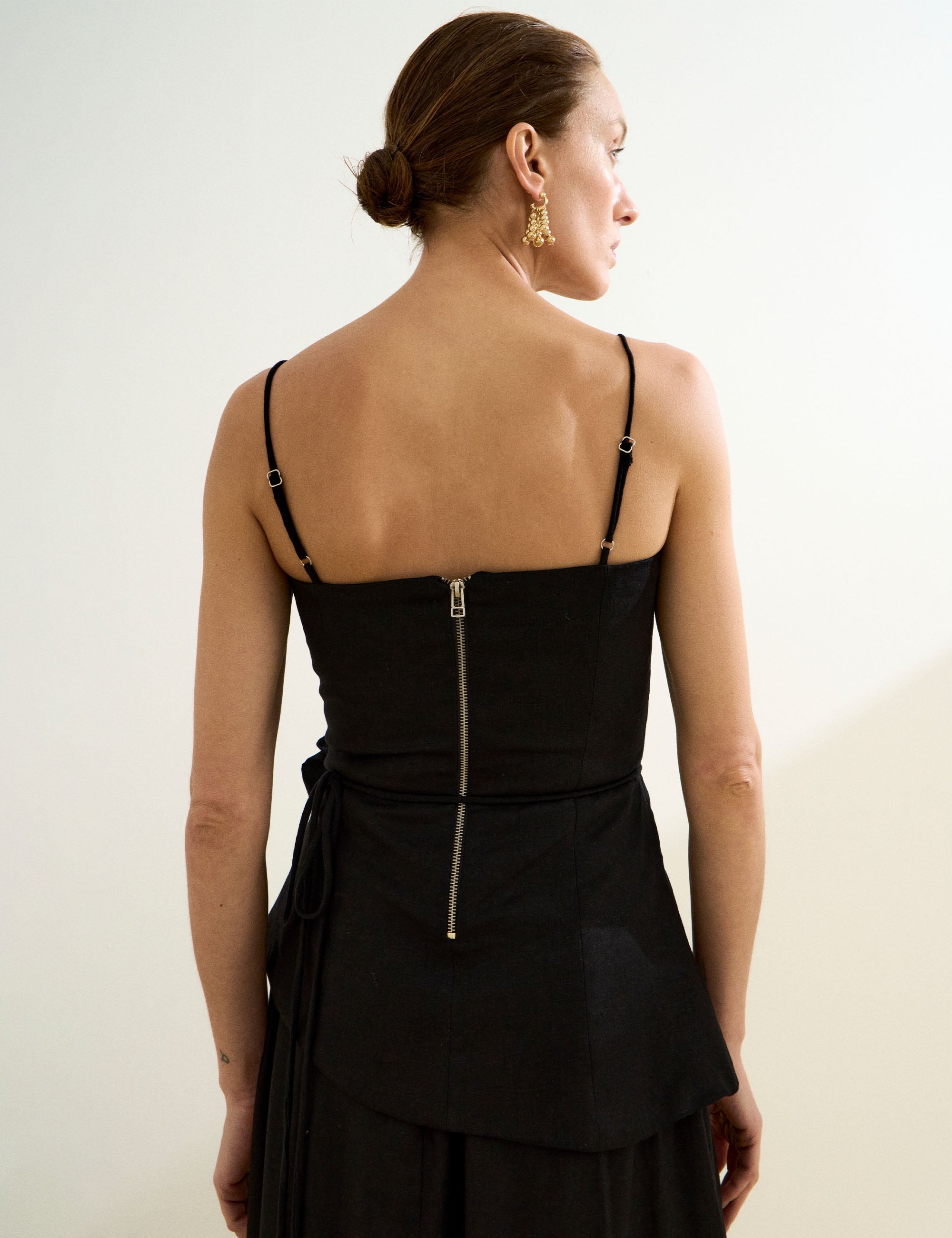 Blusa Lila Linho Preto