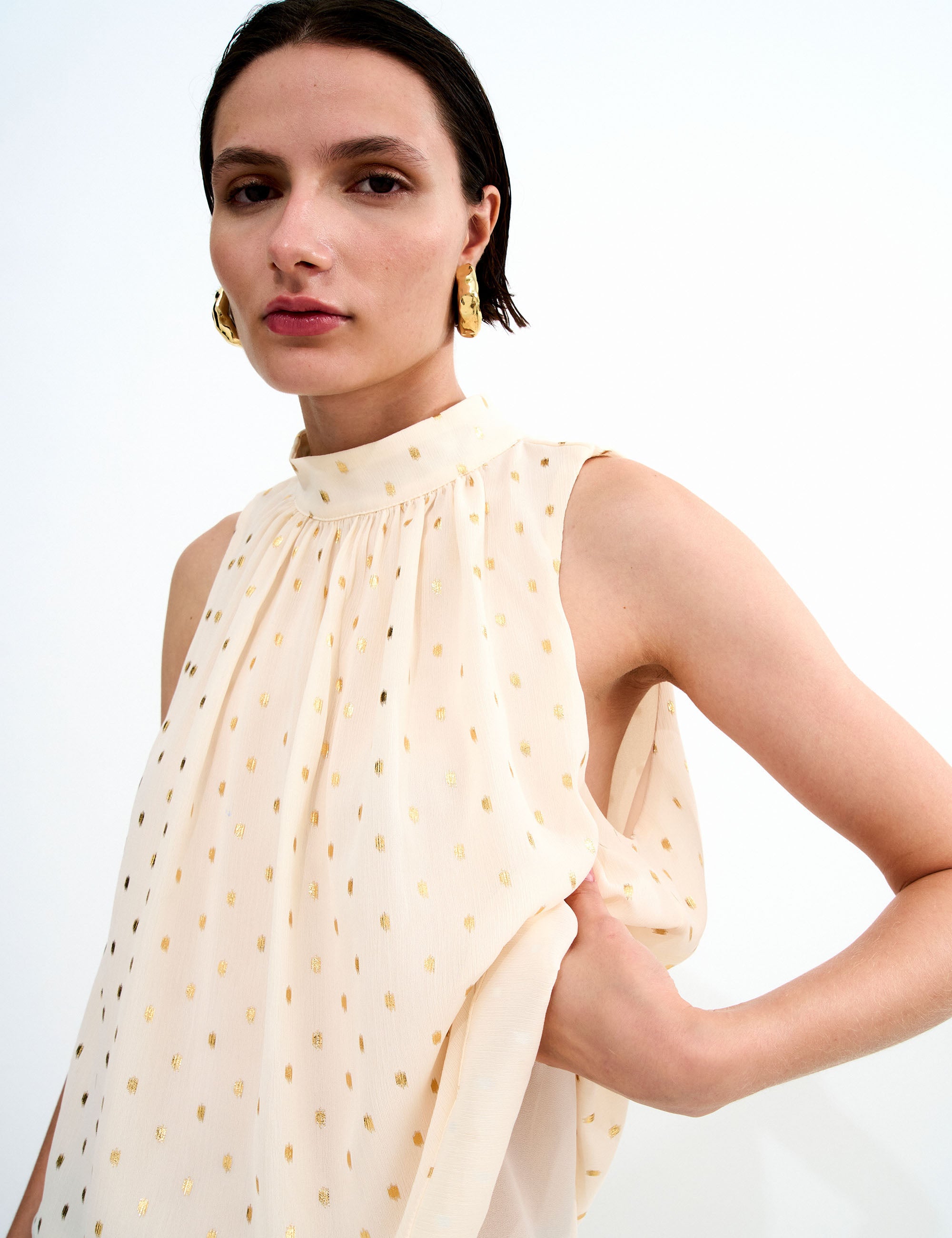 Blusa Livia Dots Marfim