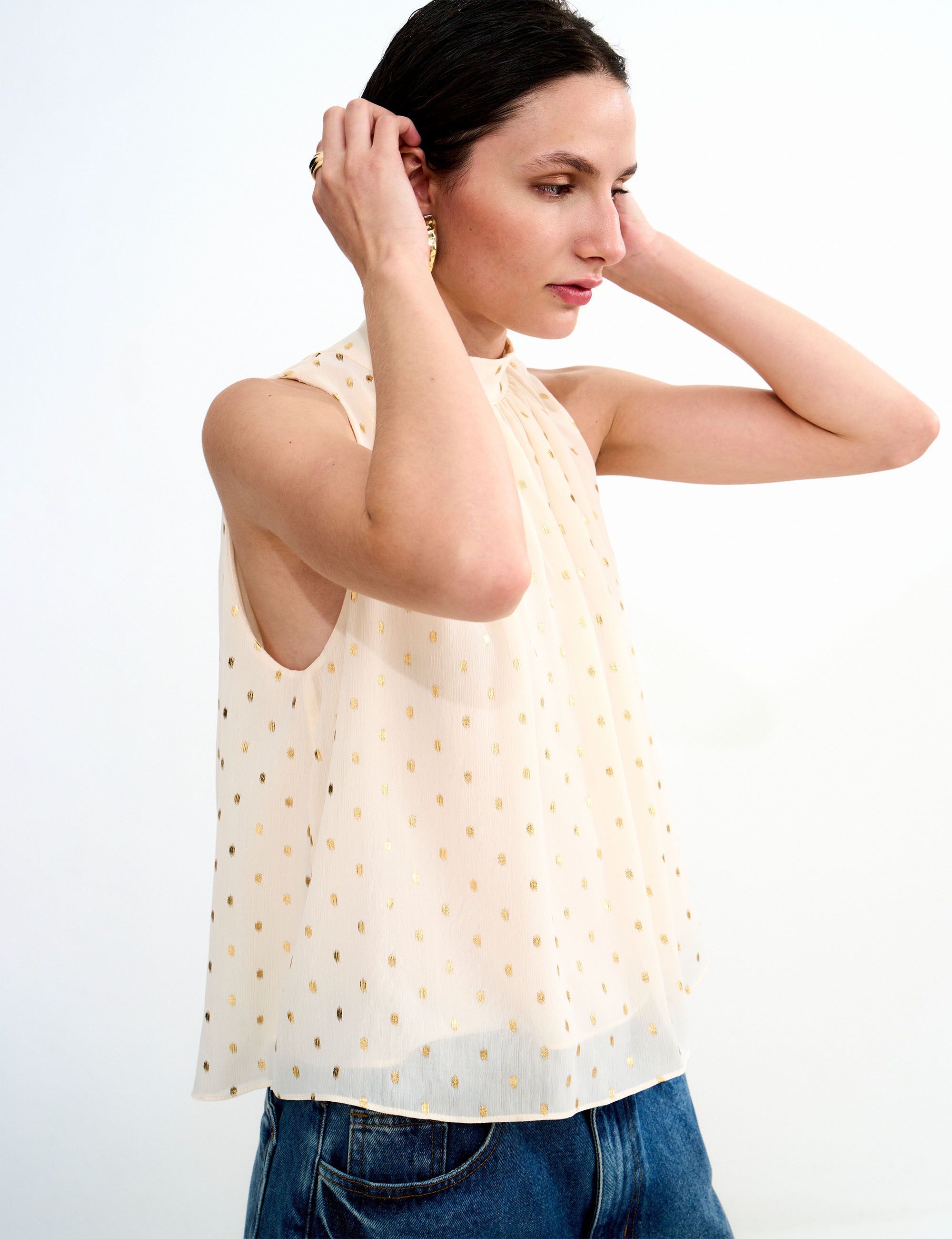 Blusa Livia Dots Marfim