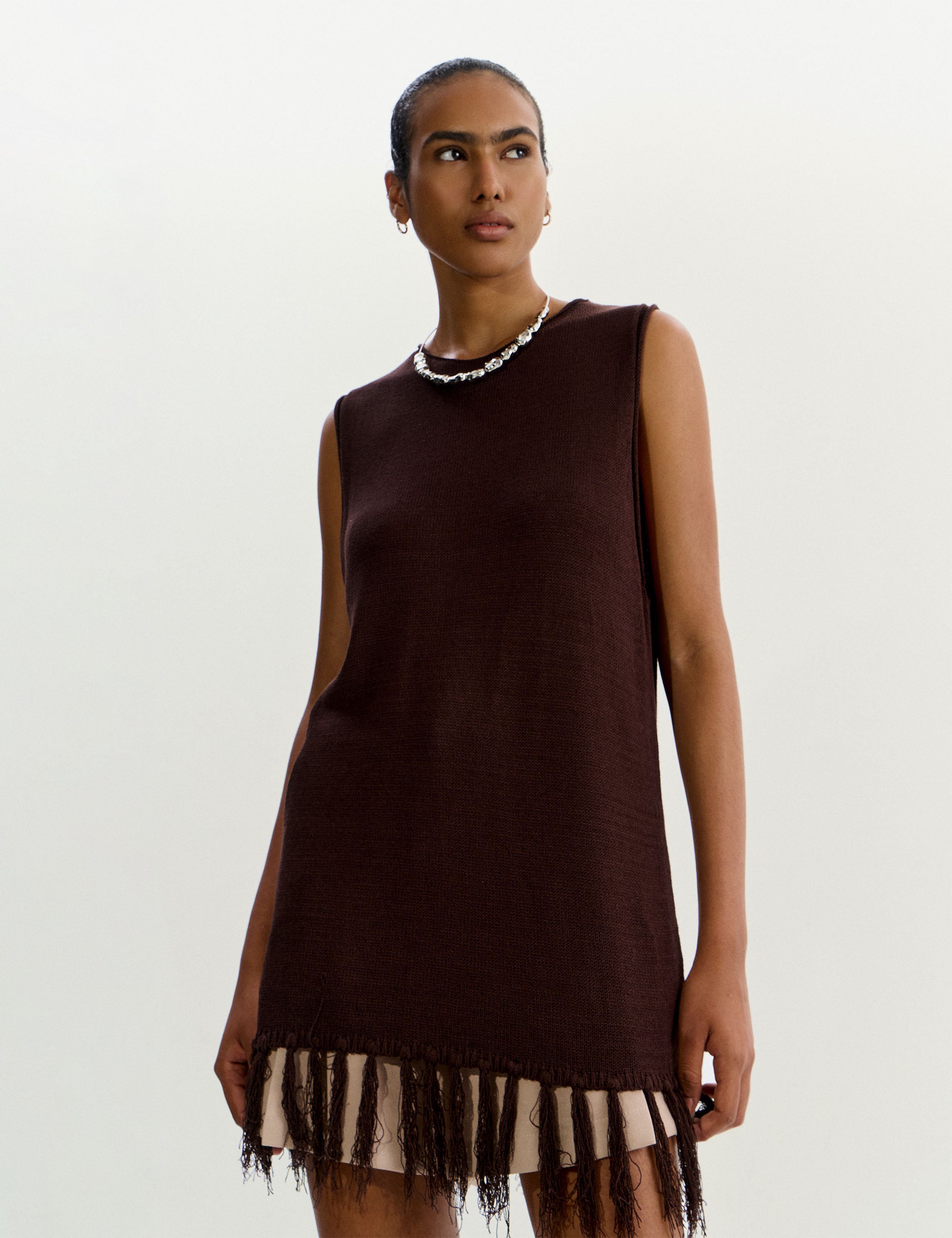 Blusa Maite Tricot Marrom