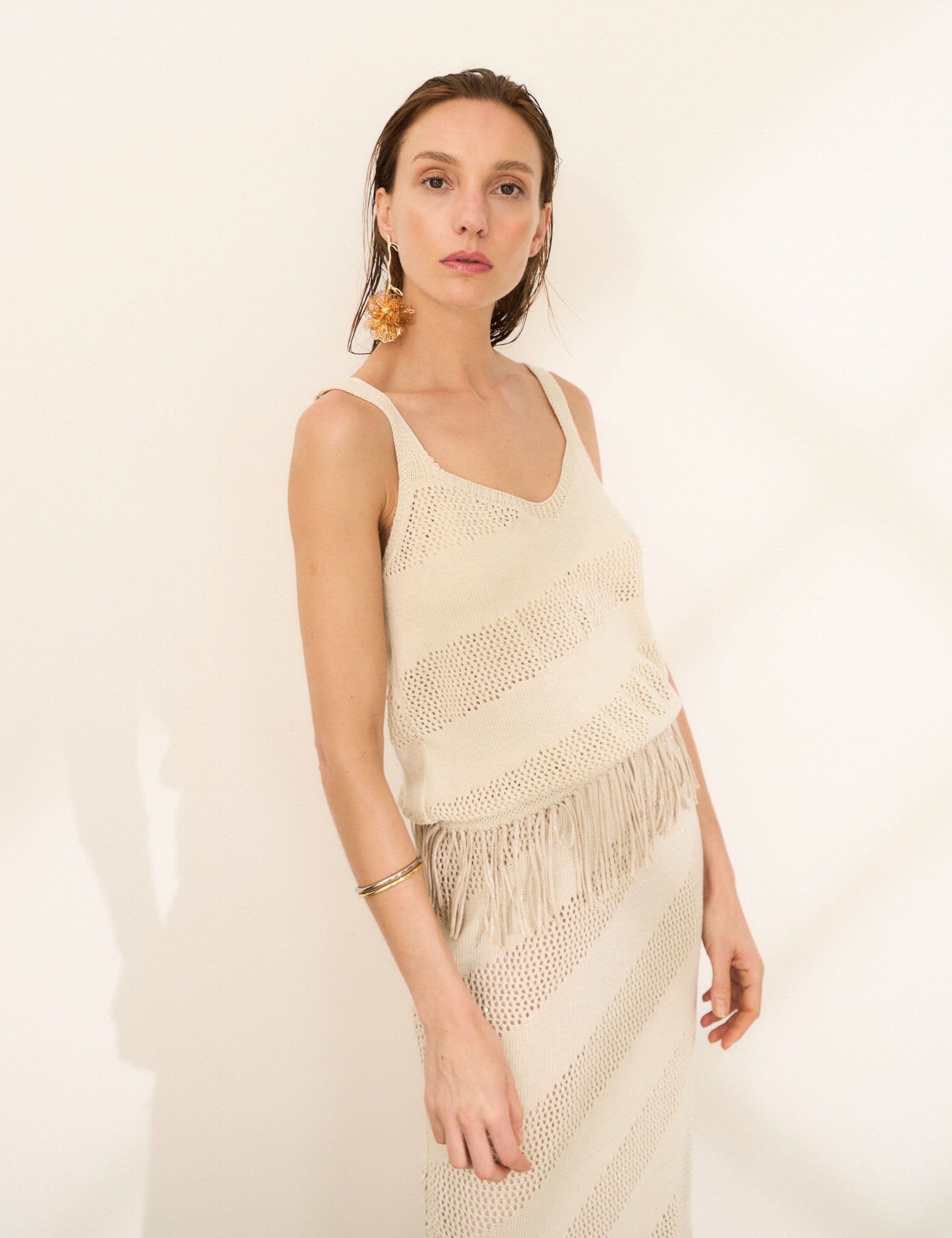 Blusa Malta Tricot Bege