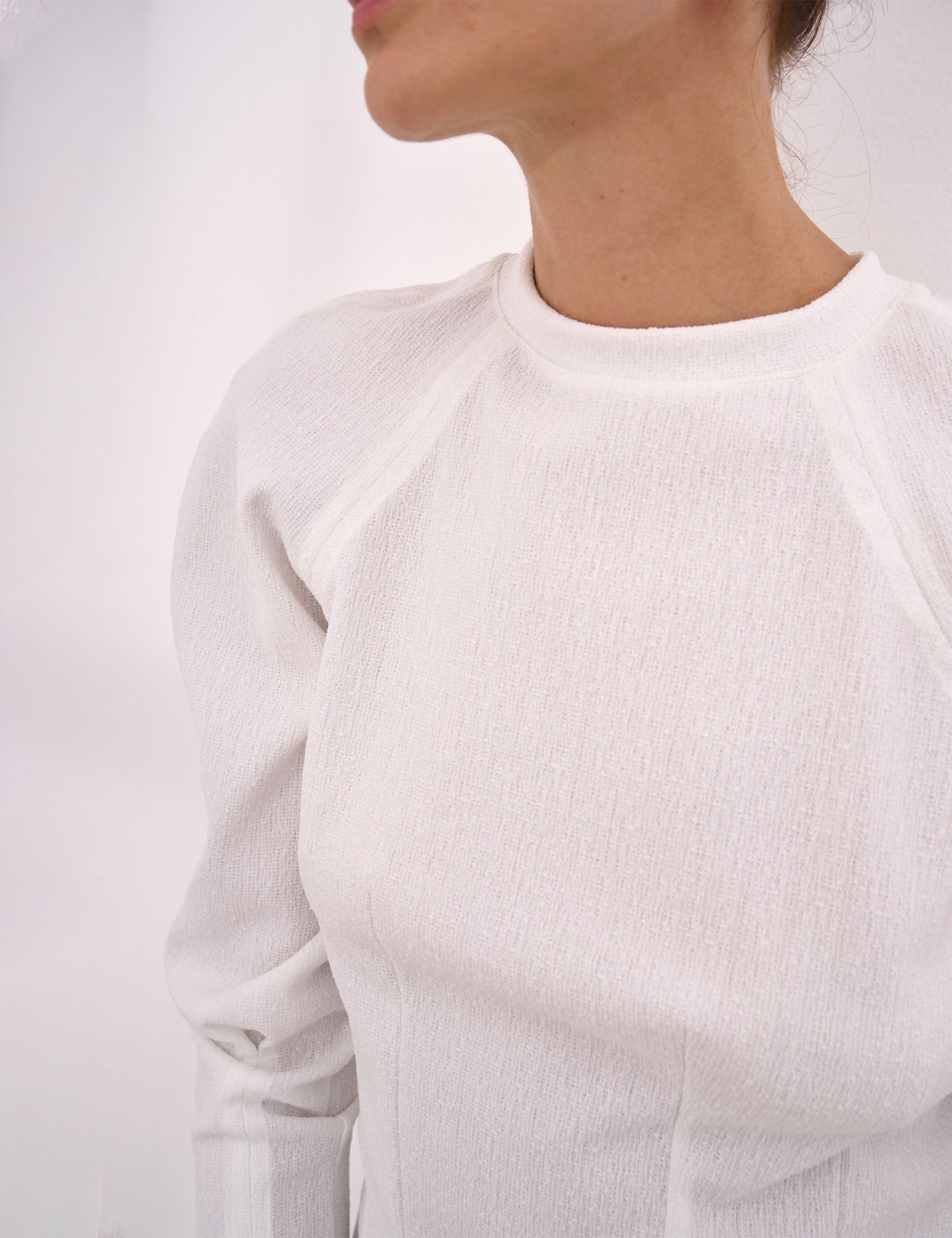 Blusa Manon Tweed Off White