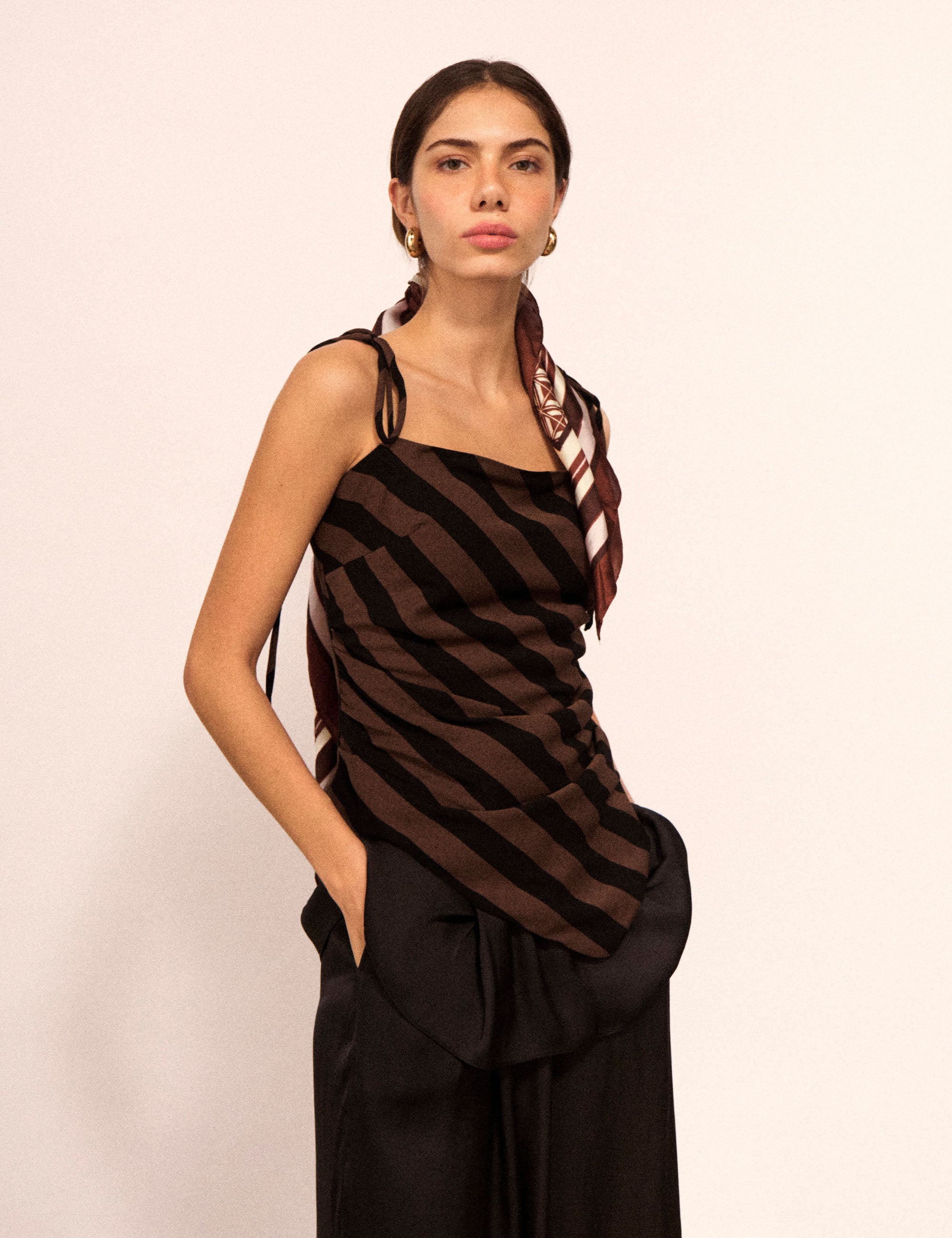 Blusa Marie Rayon Marrom
