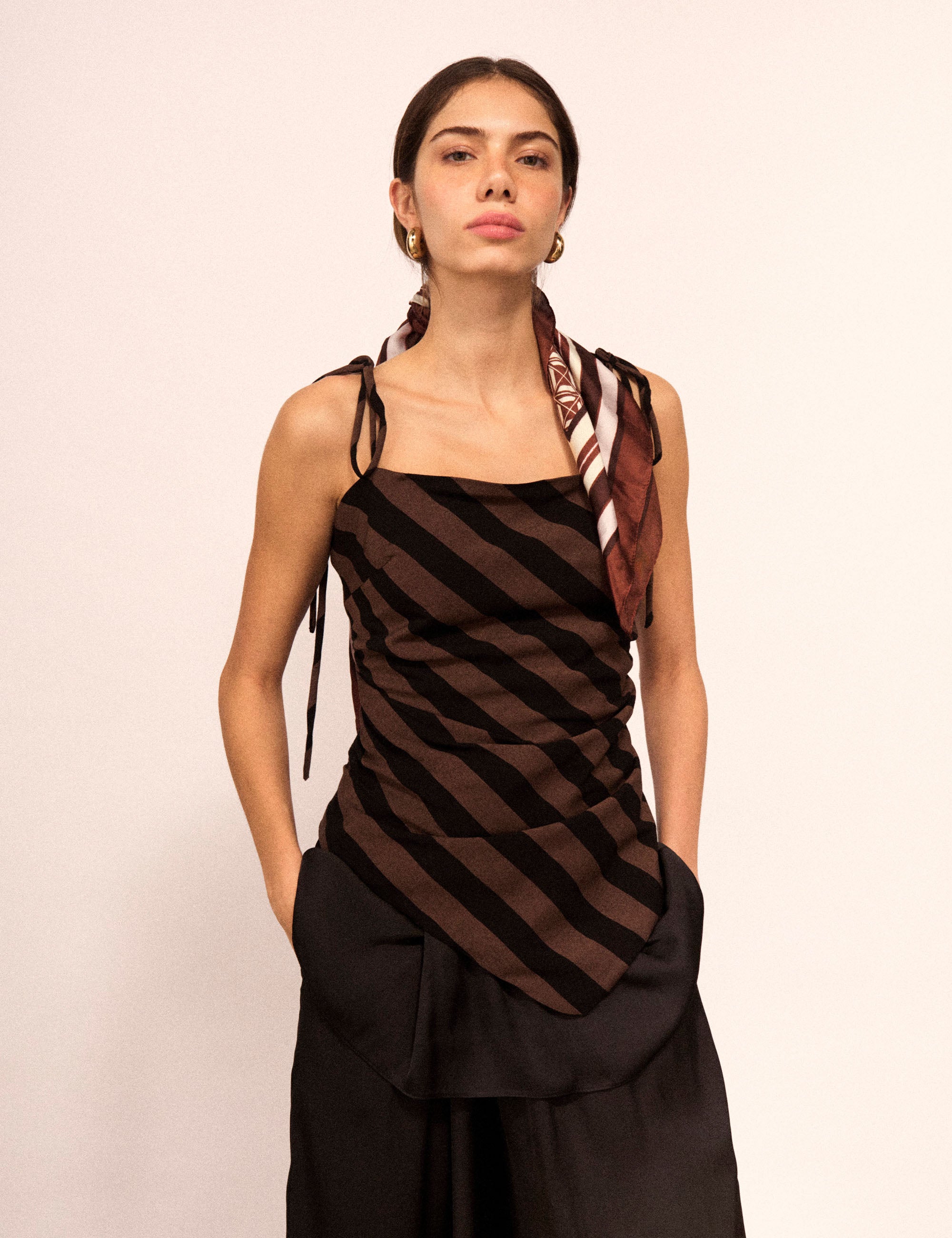 Blusa Marie Rayon Marrom