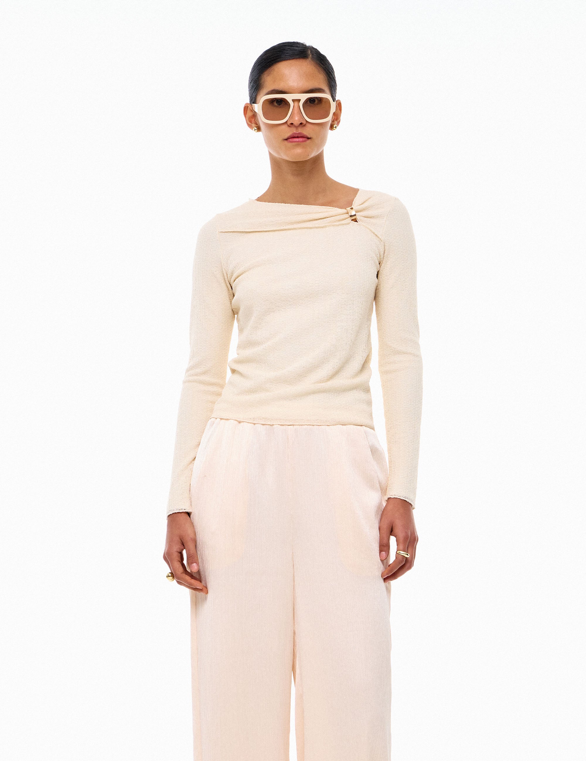 Blusa Mariele Tricot Marfim