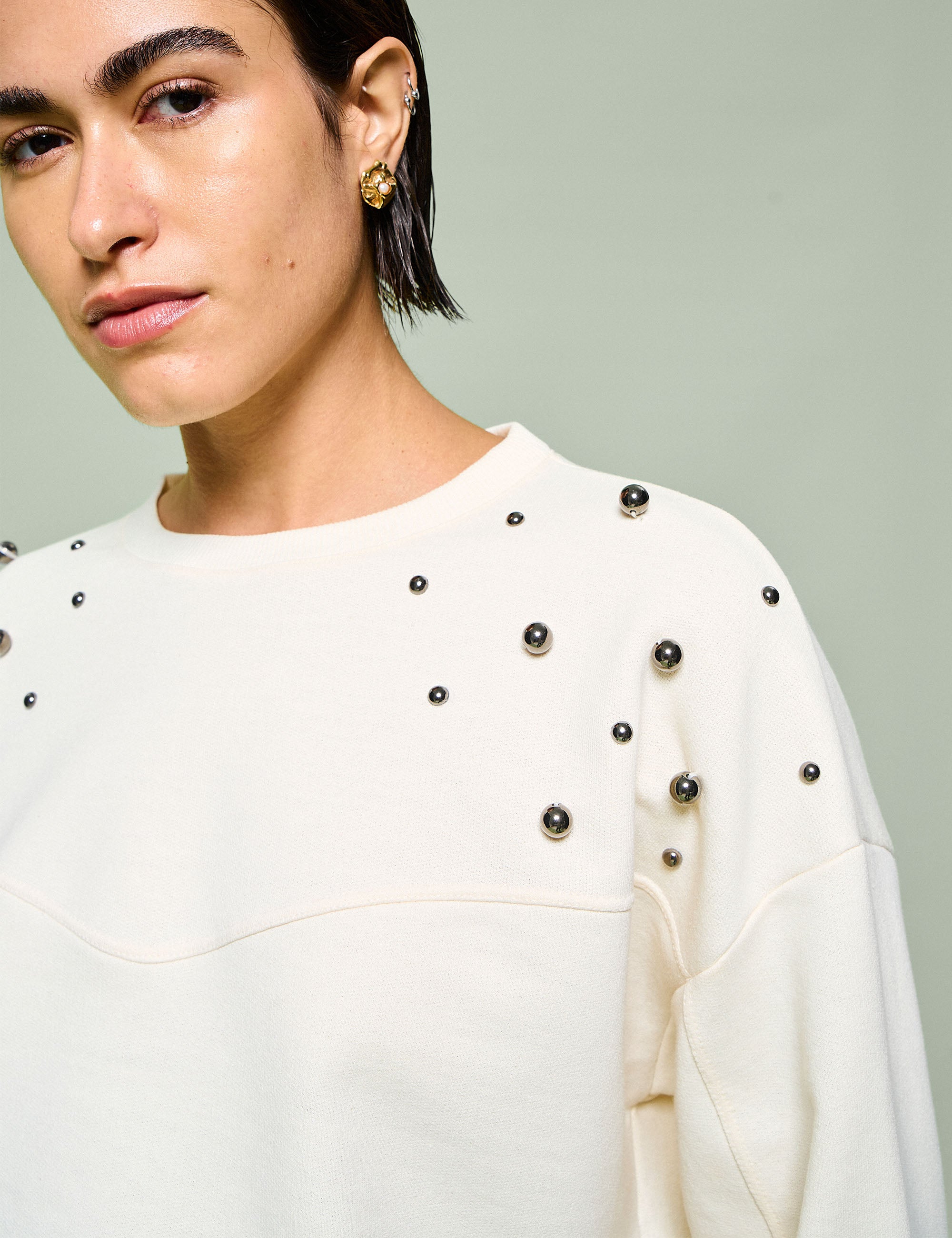 Blusa Marjorie Apliques Off White