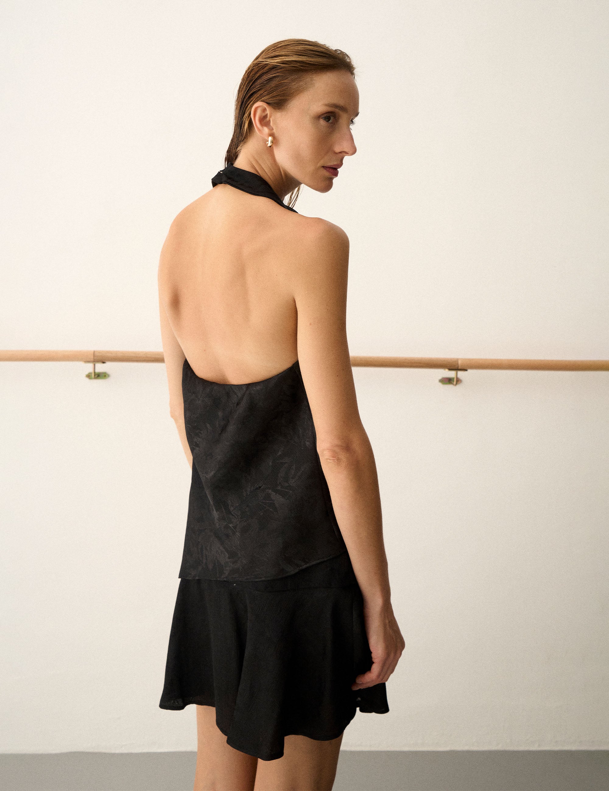 Blusa Pietra Jacquard Preto