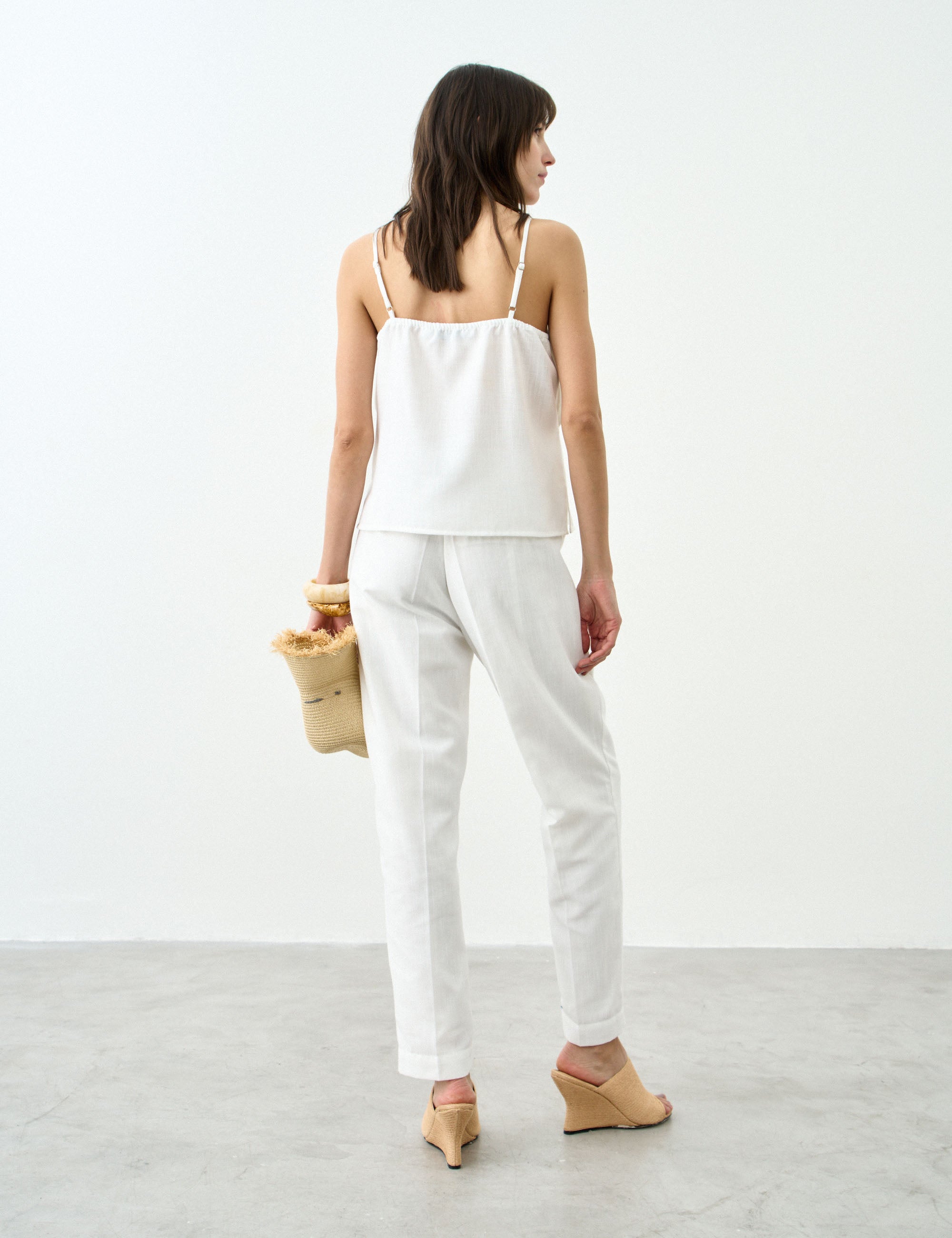 Blusa Positano Alfaiataria Off White