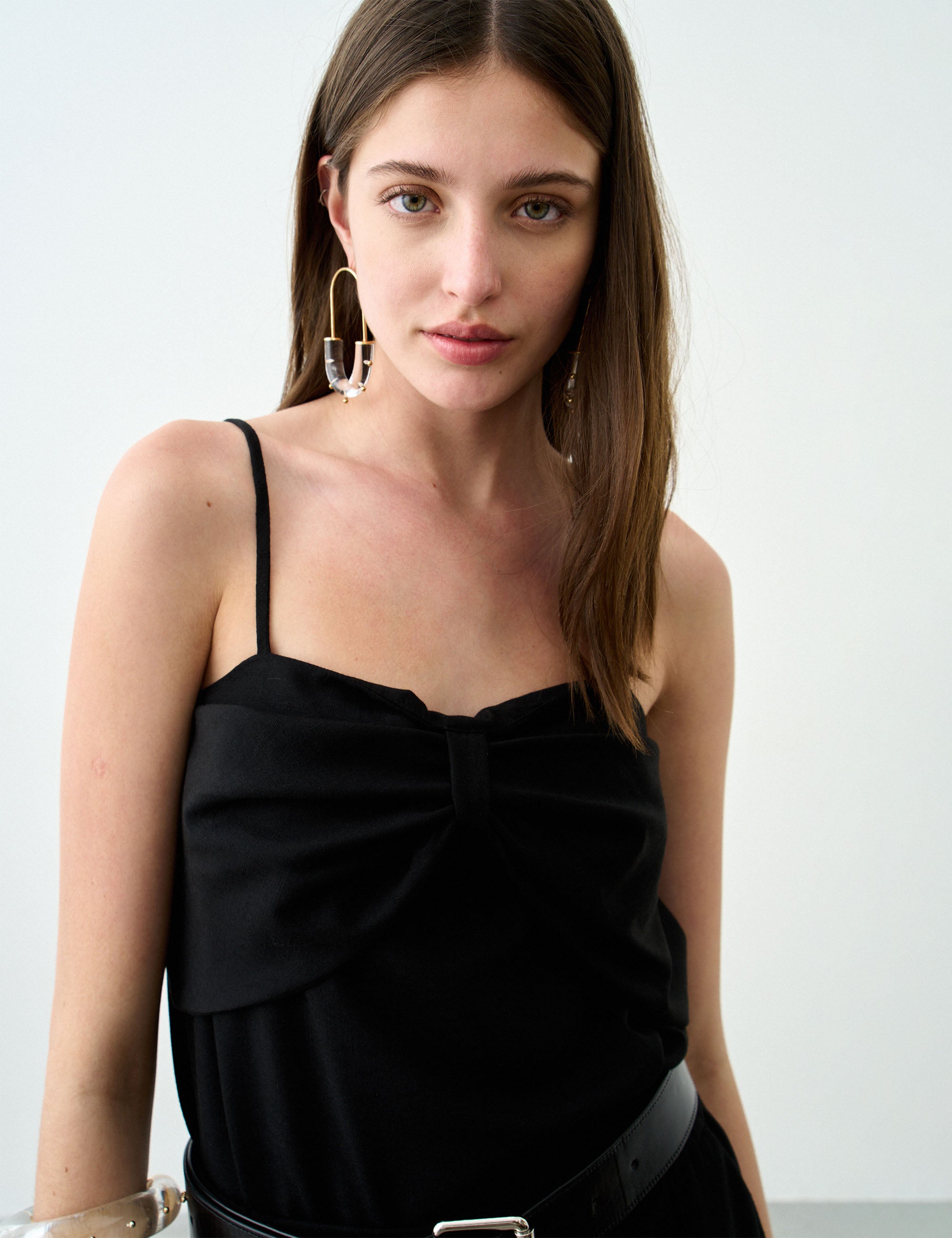 Blusa Positano Alfaiataria Preto