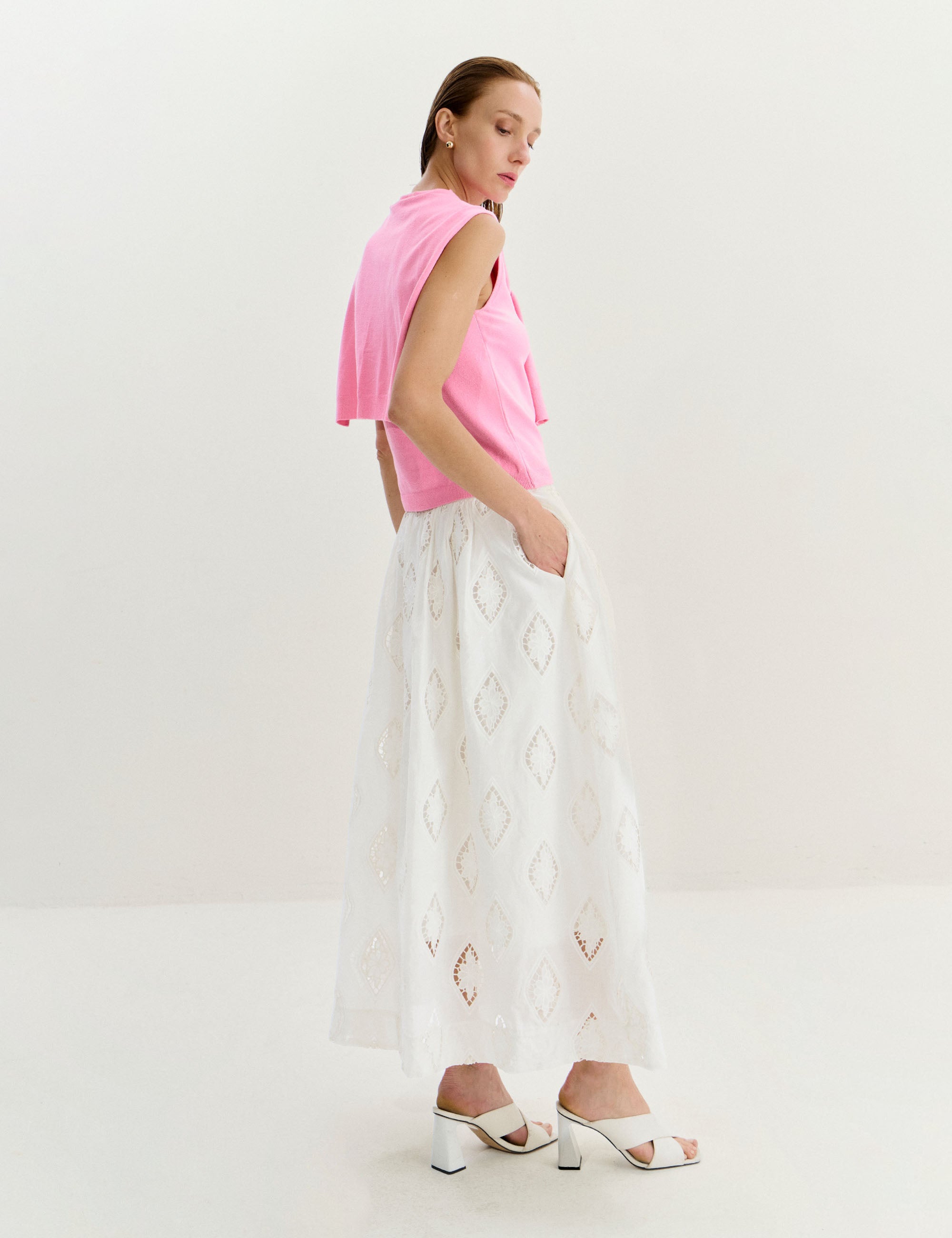 Blusa Pullover Tricot Pink Real