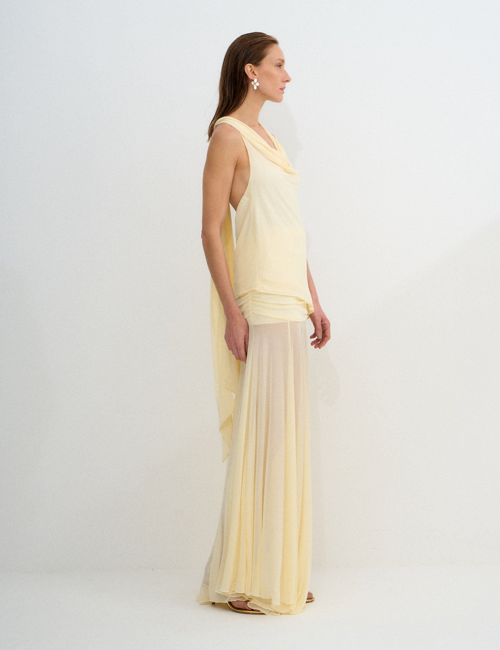 Blusa Sani Tule Amarelo