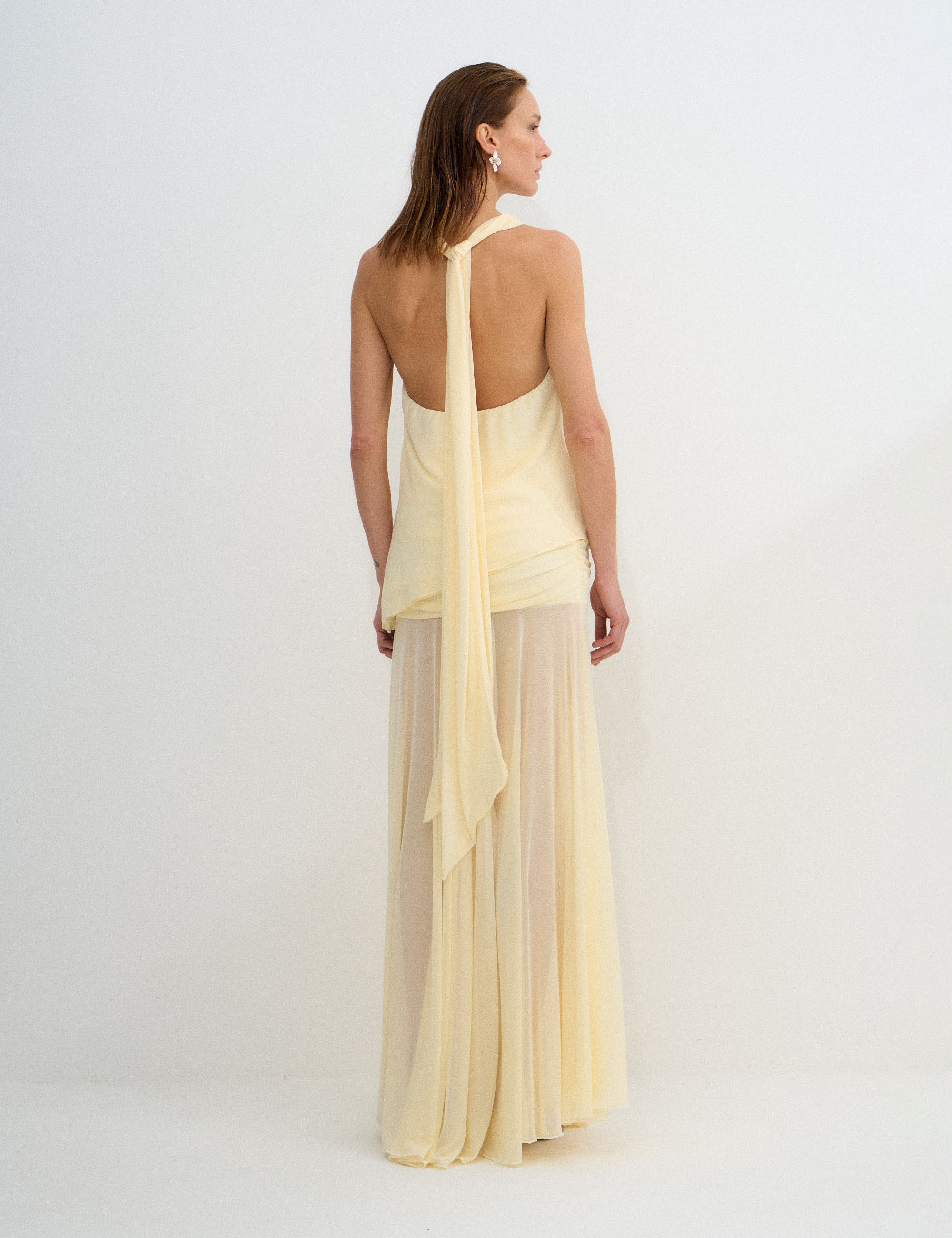 Blusa Sani Tule Amarelo