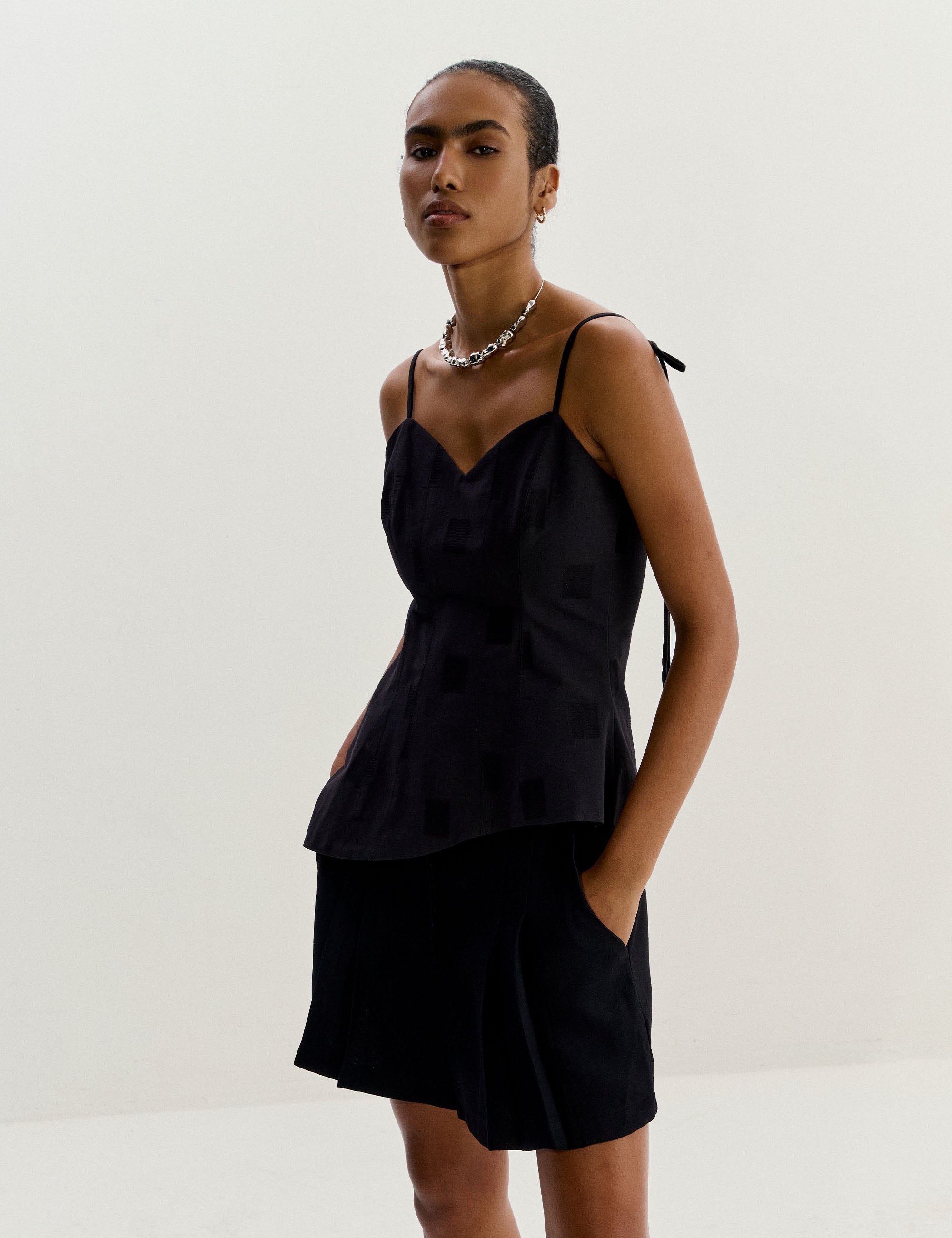 Blusa Silvia Algodão Preto