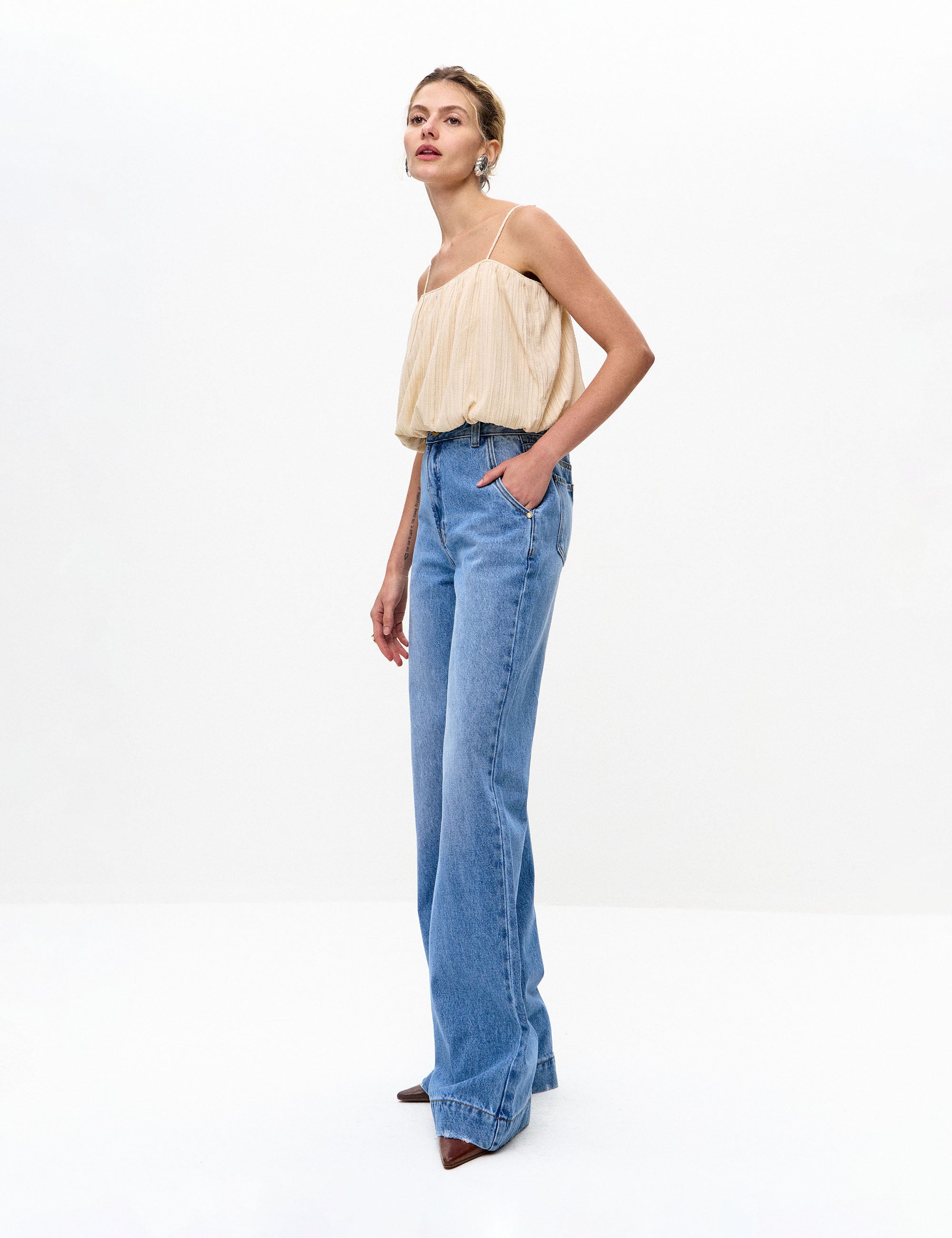 Blusa Sofia Crepe Cru