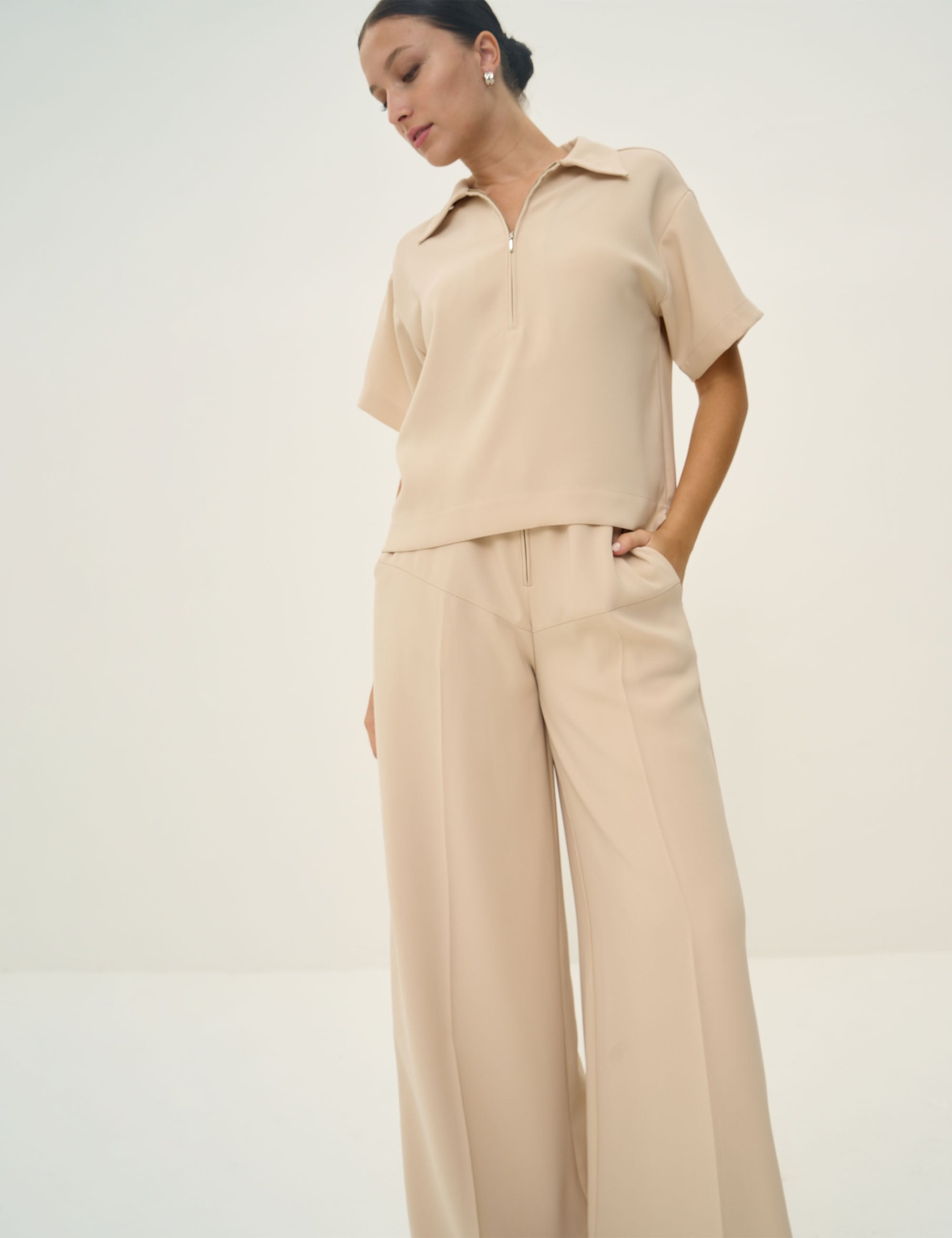 Blusa Talita Crepe Pérola