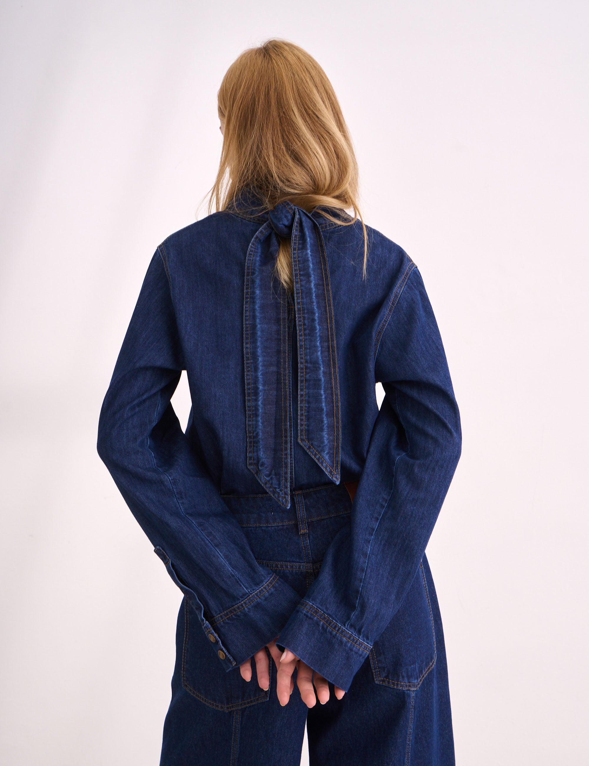 Blusa Zoe Denim Médio