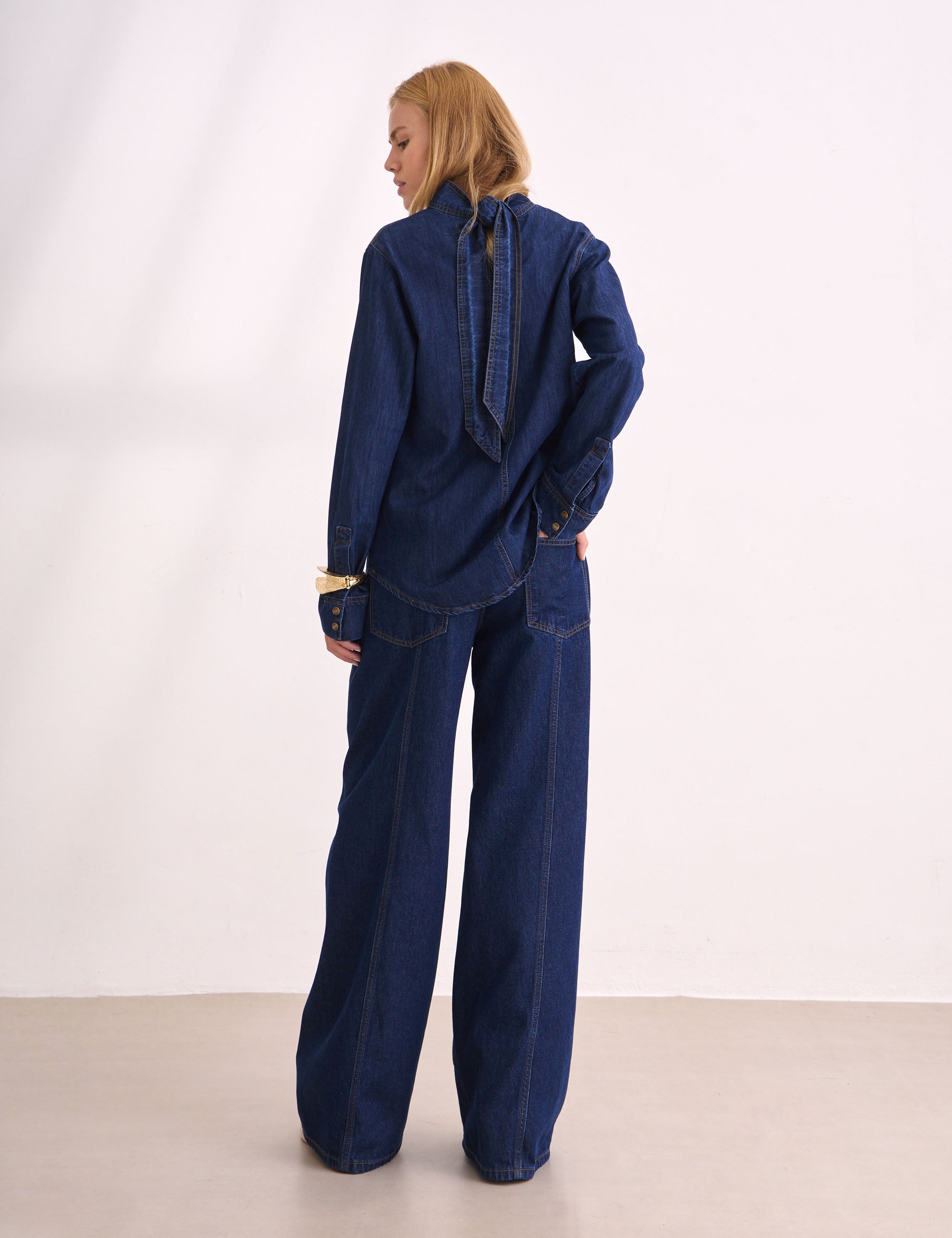 Blusa Zoe Denim Médio