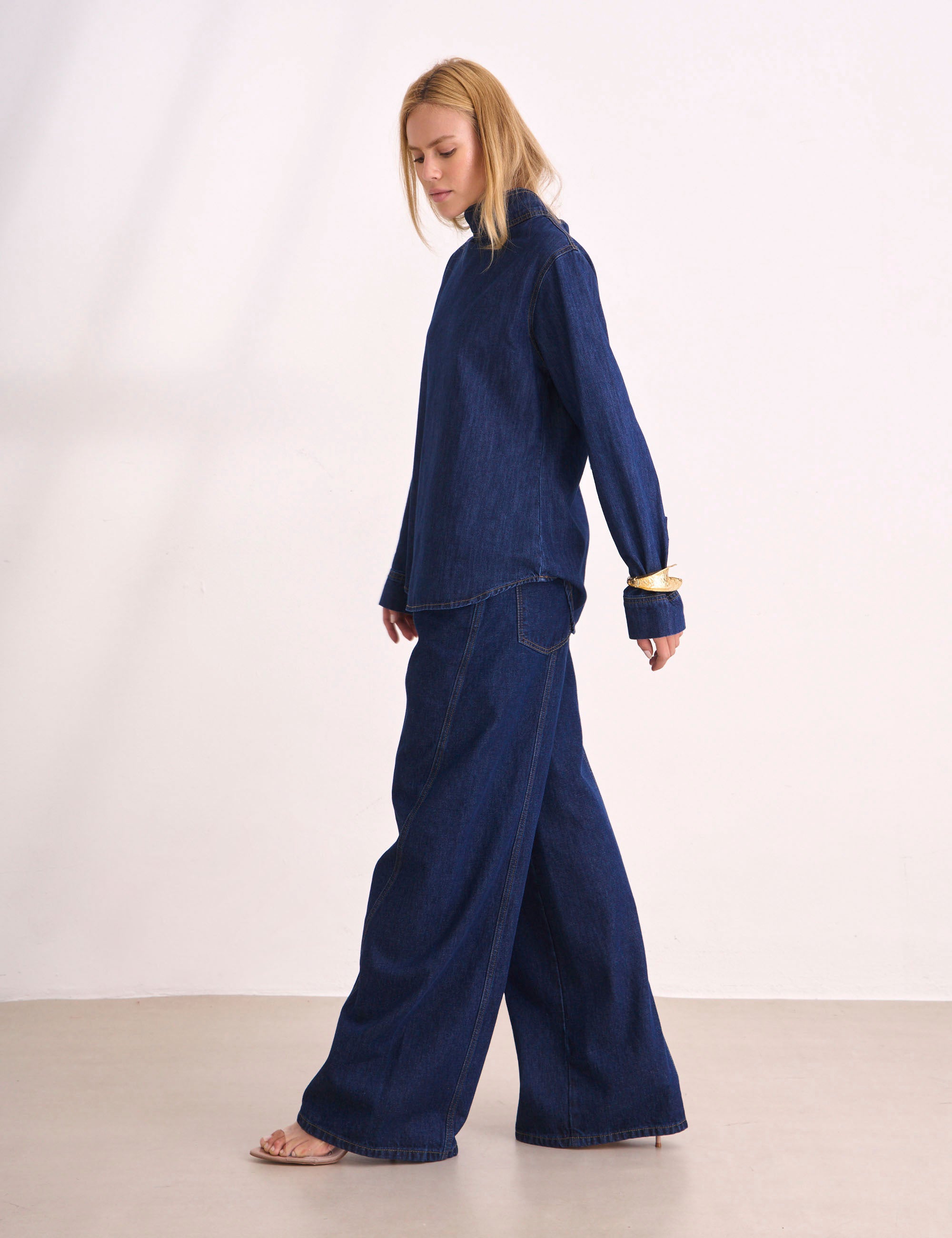 Blusa Zoe Denim Médio