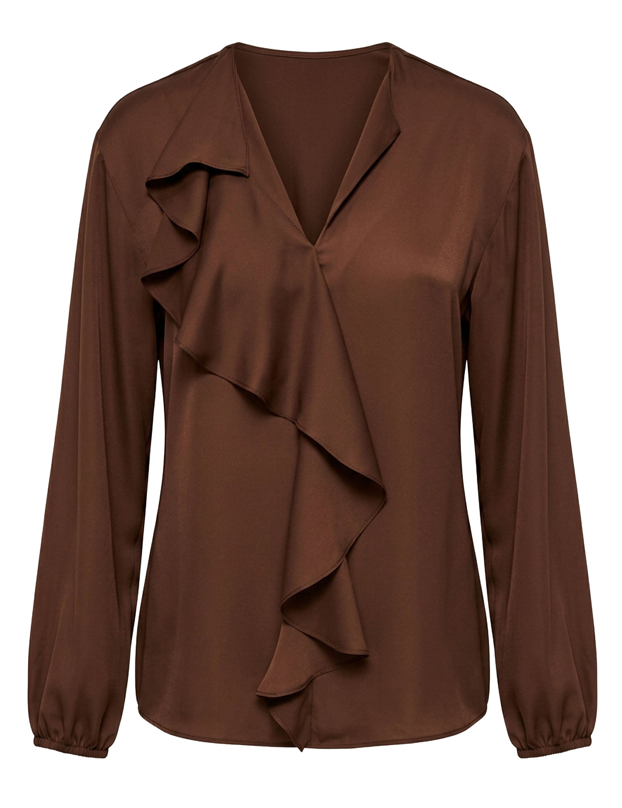 Blusa Paola Crepe Marrom