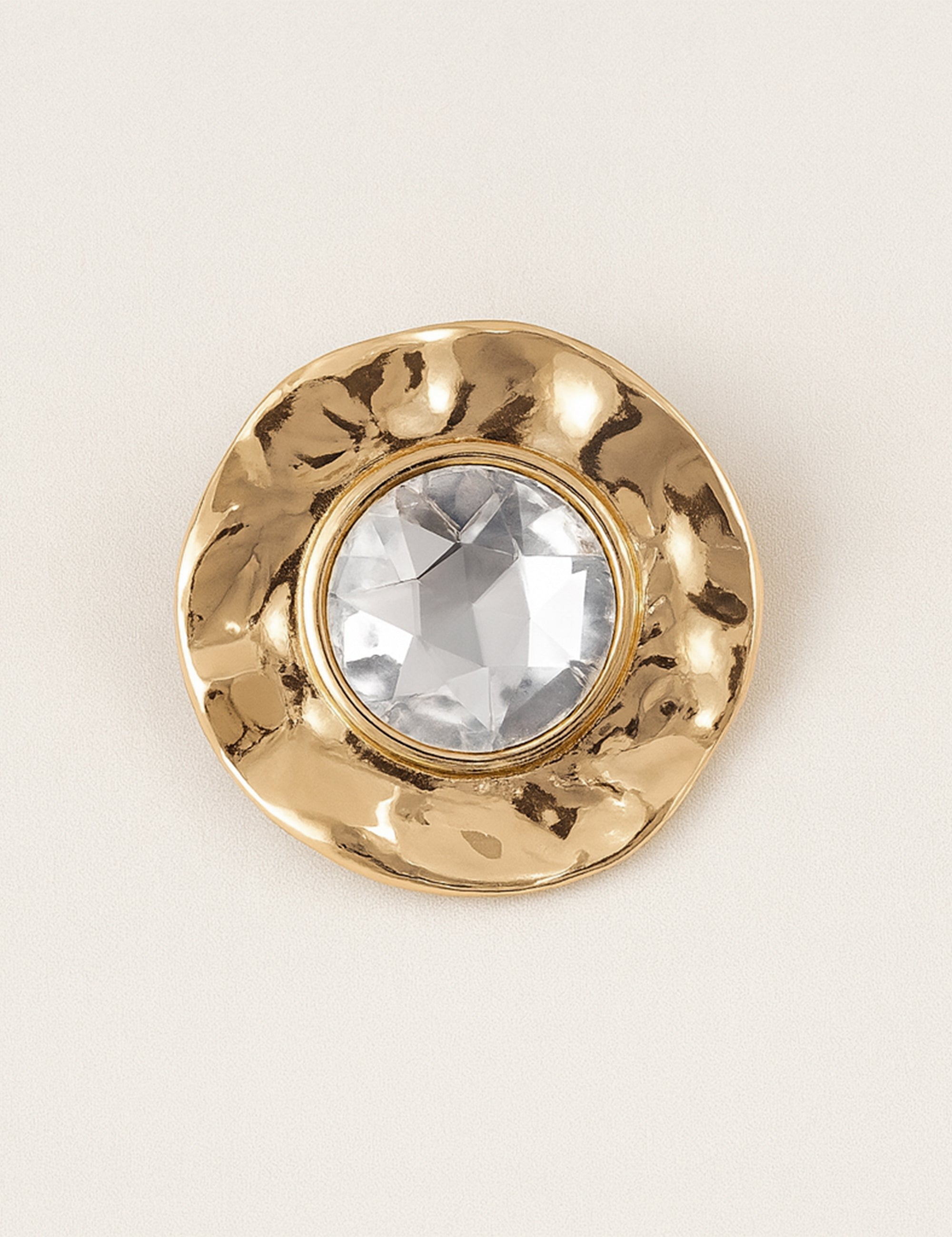 Broche Etoile Zamak Marfim