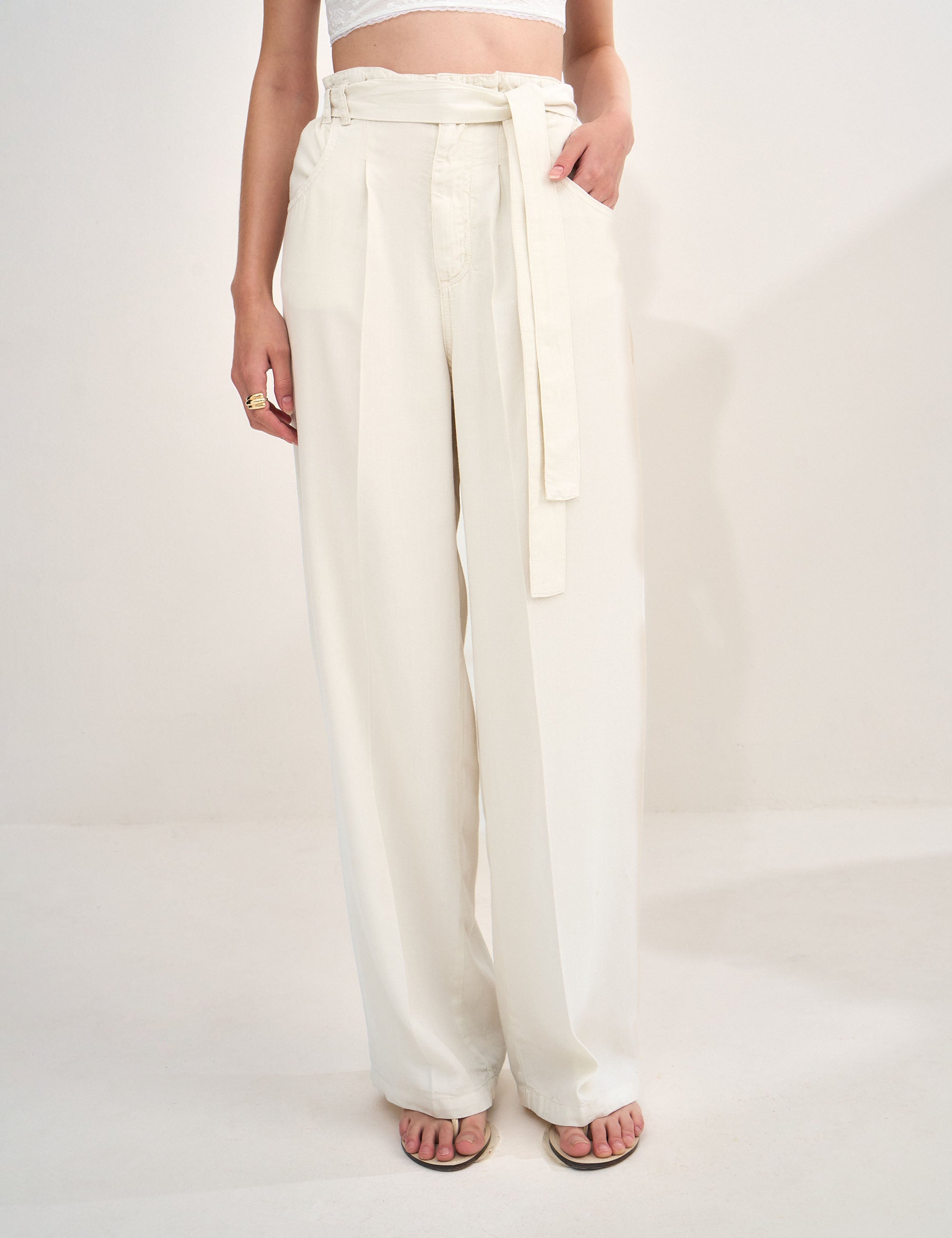 Calça Ava Liocel Areia
