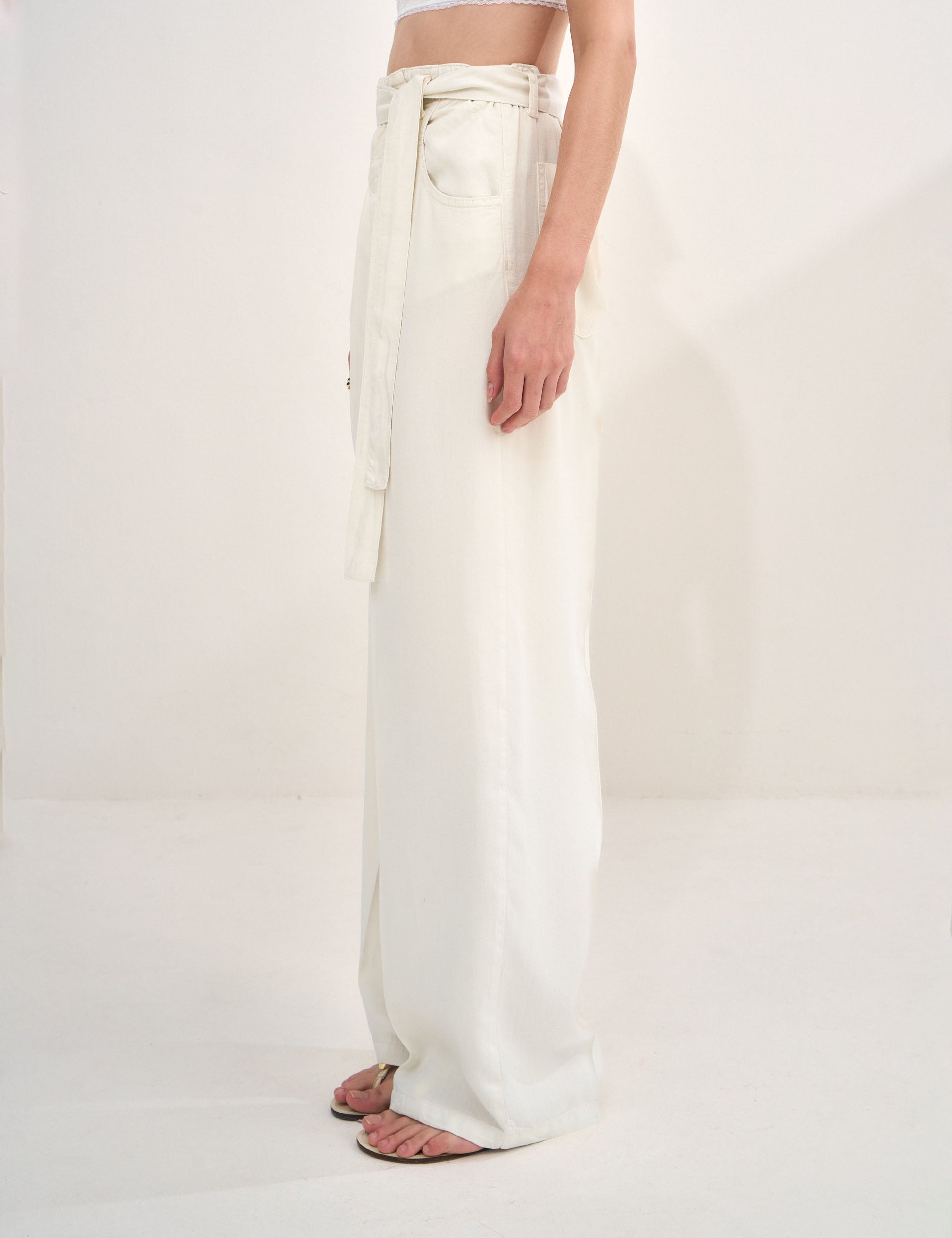 Calça Ava Liocel Areia