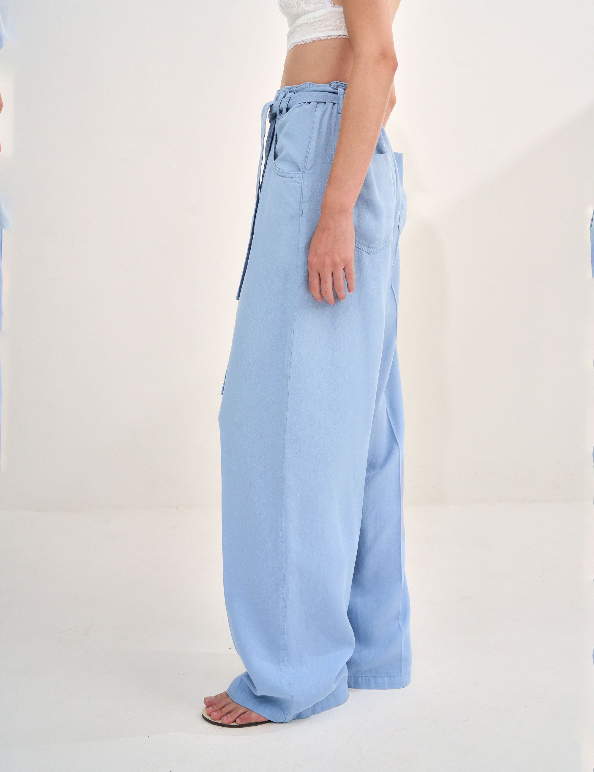 Calça Ava Liocel Jeans Azul
