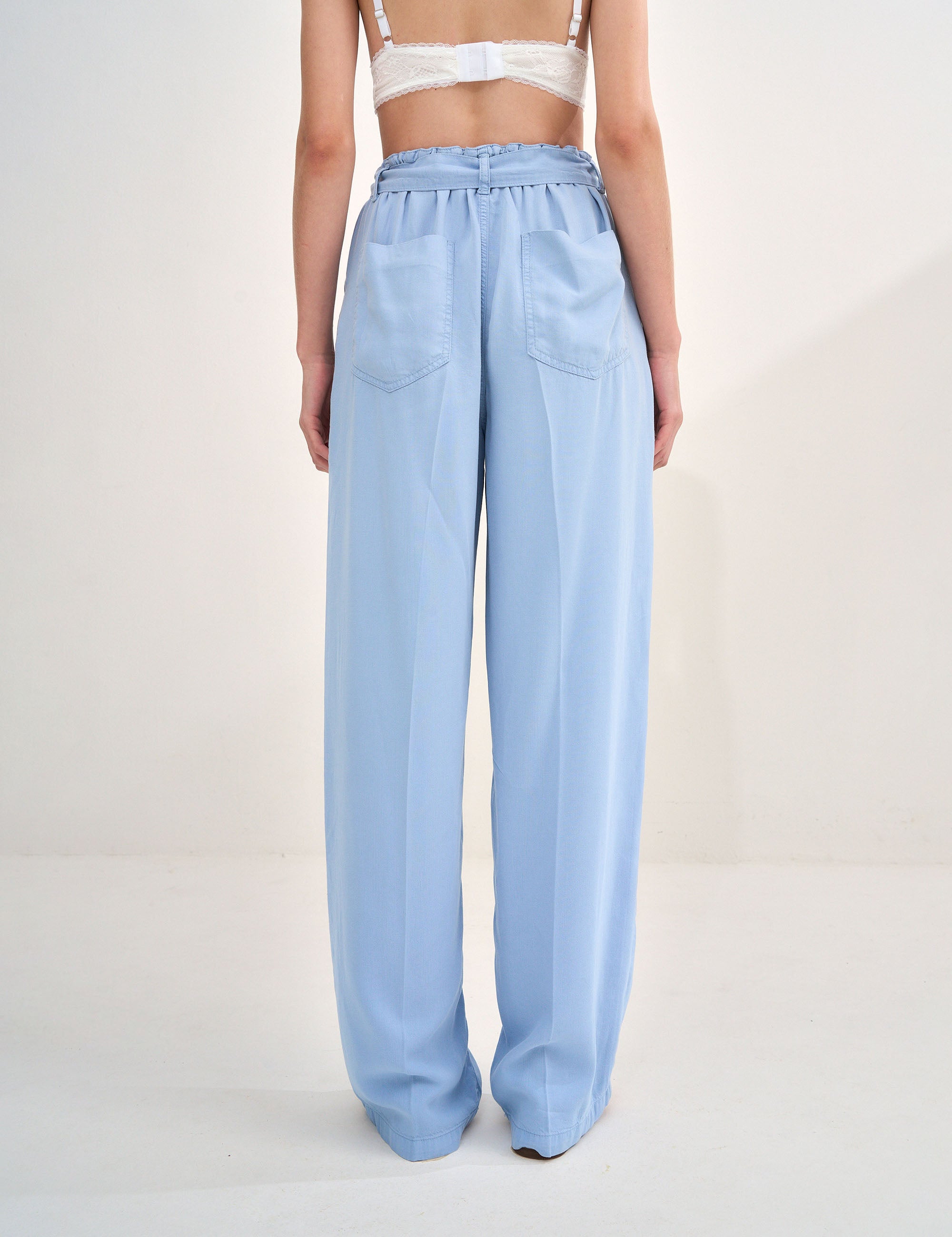 Calça Ava Liocel Jeans Azul