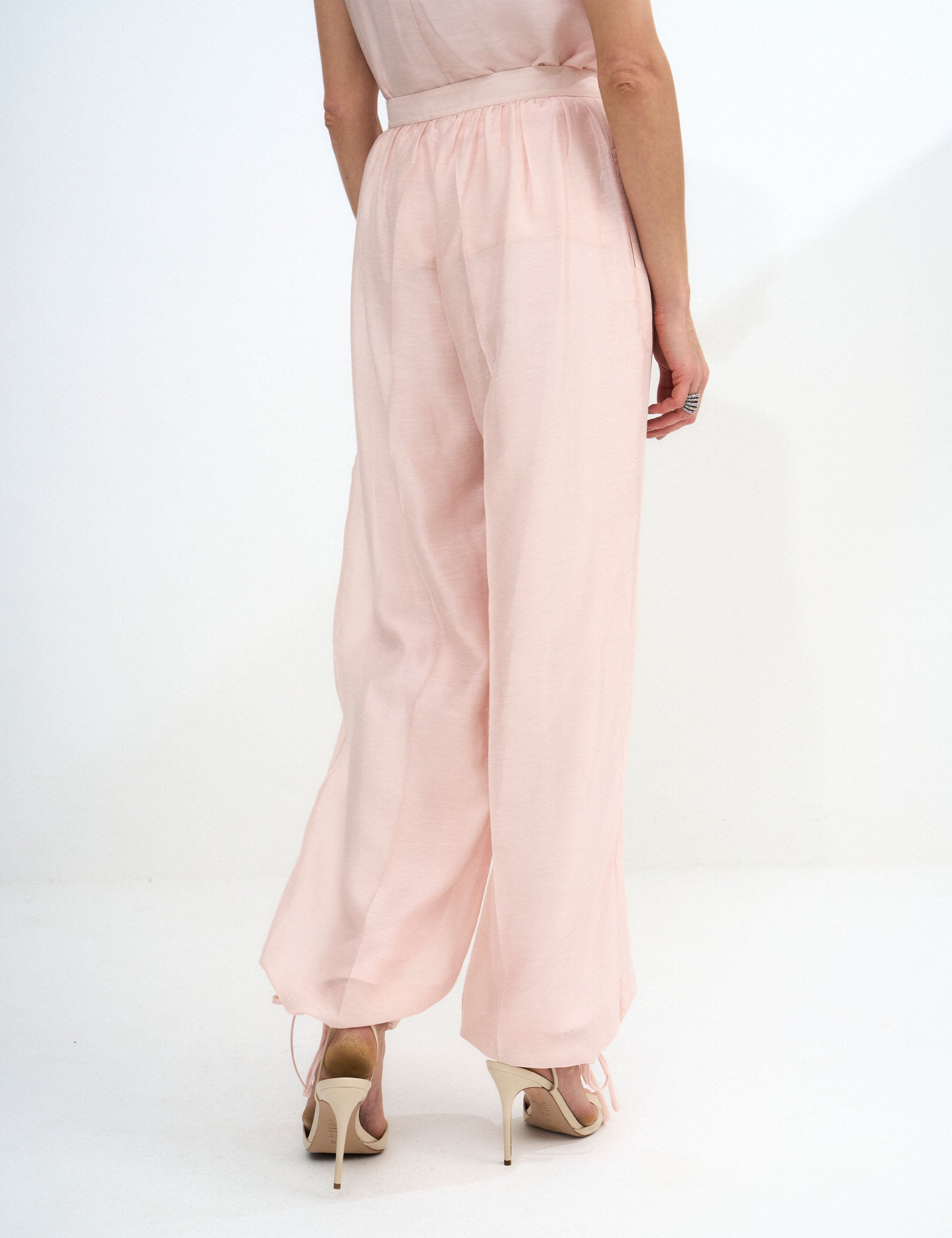 Calça Dani Voil Rosa Pó