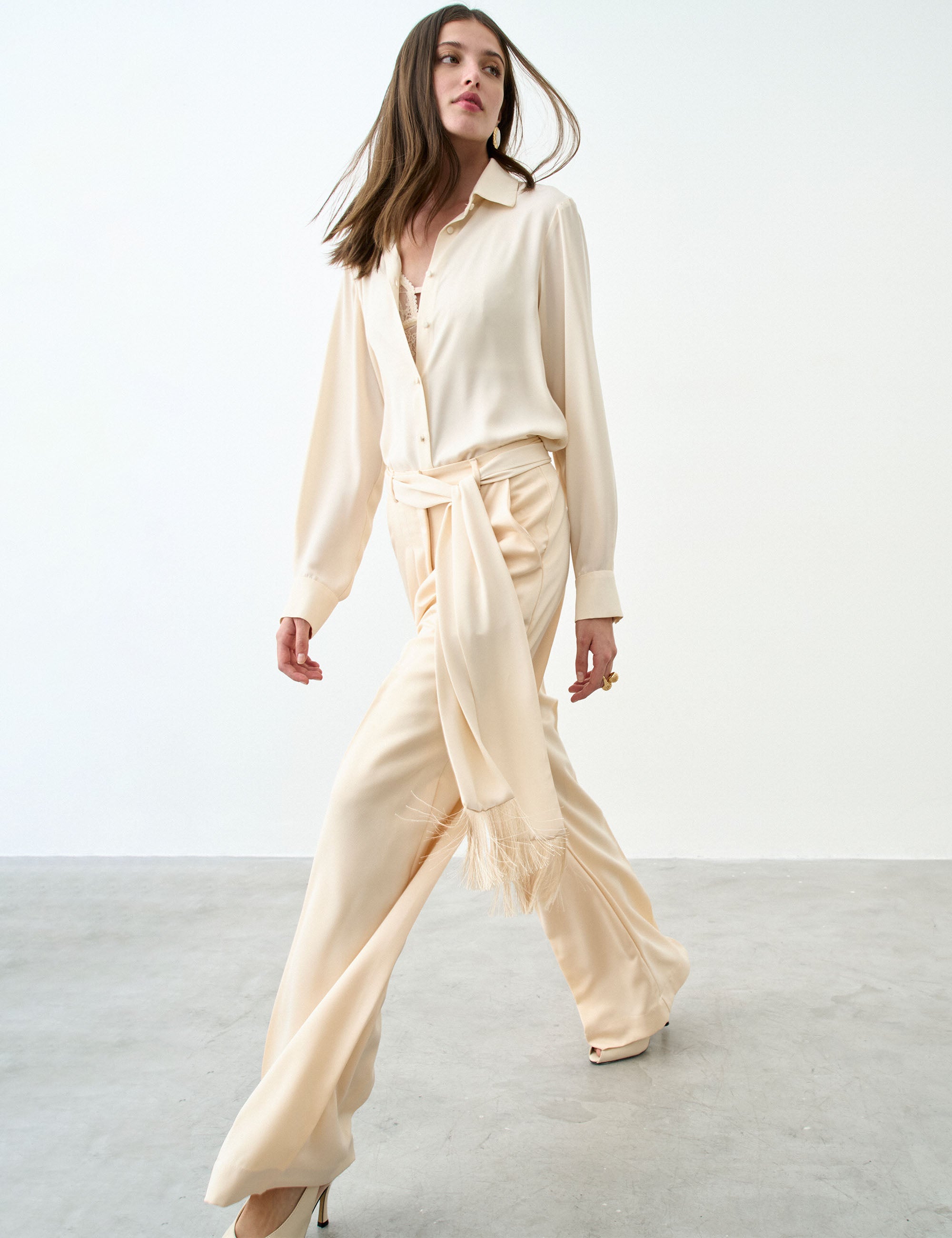 Calça Eclair Alfaiataria Marfim