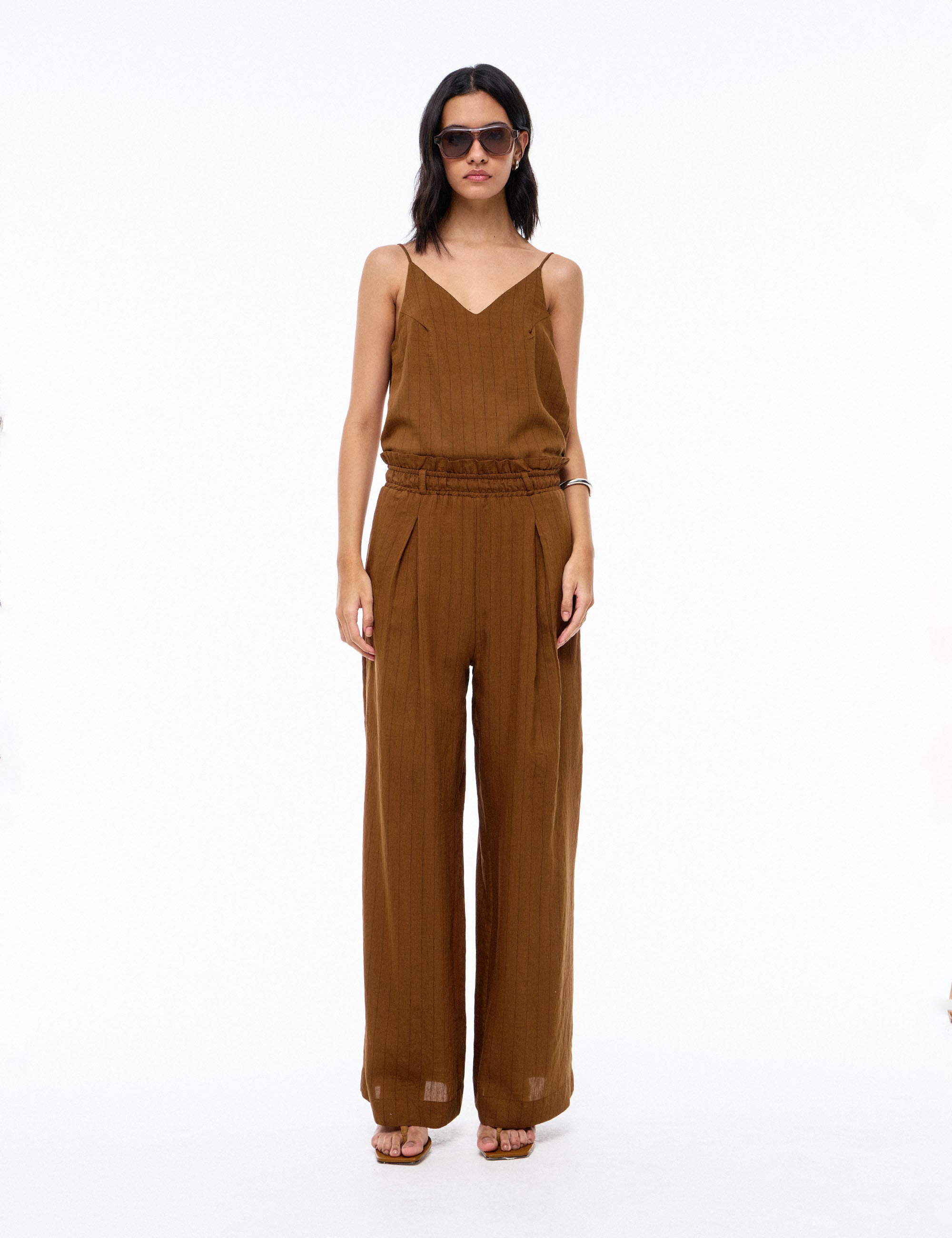Calça Emanuelly Rayon Marrom