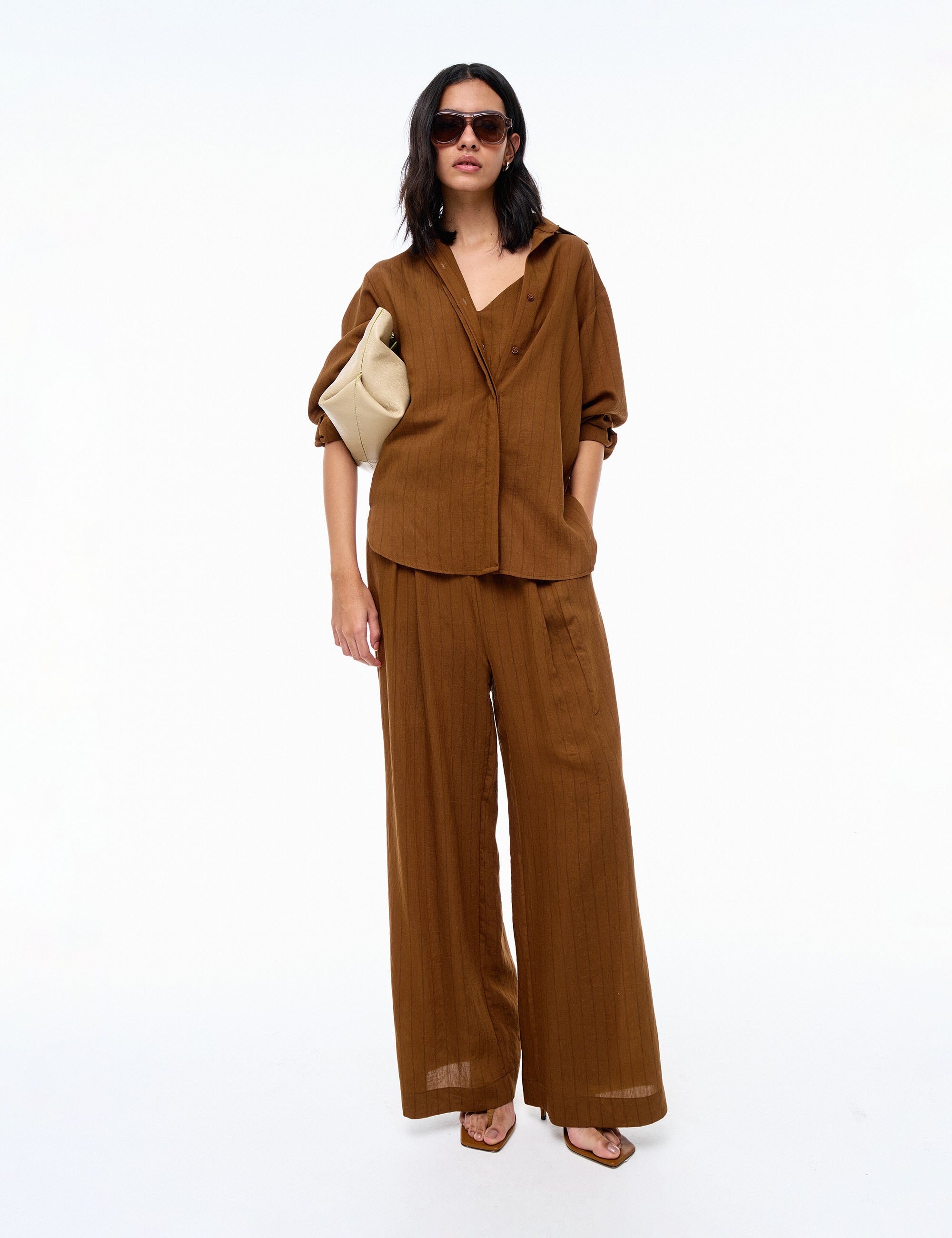 Calça Emanuelly Rayon Marrom