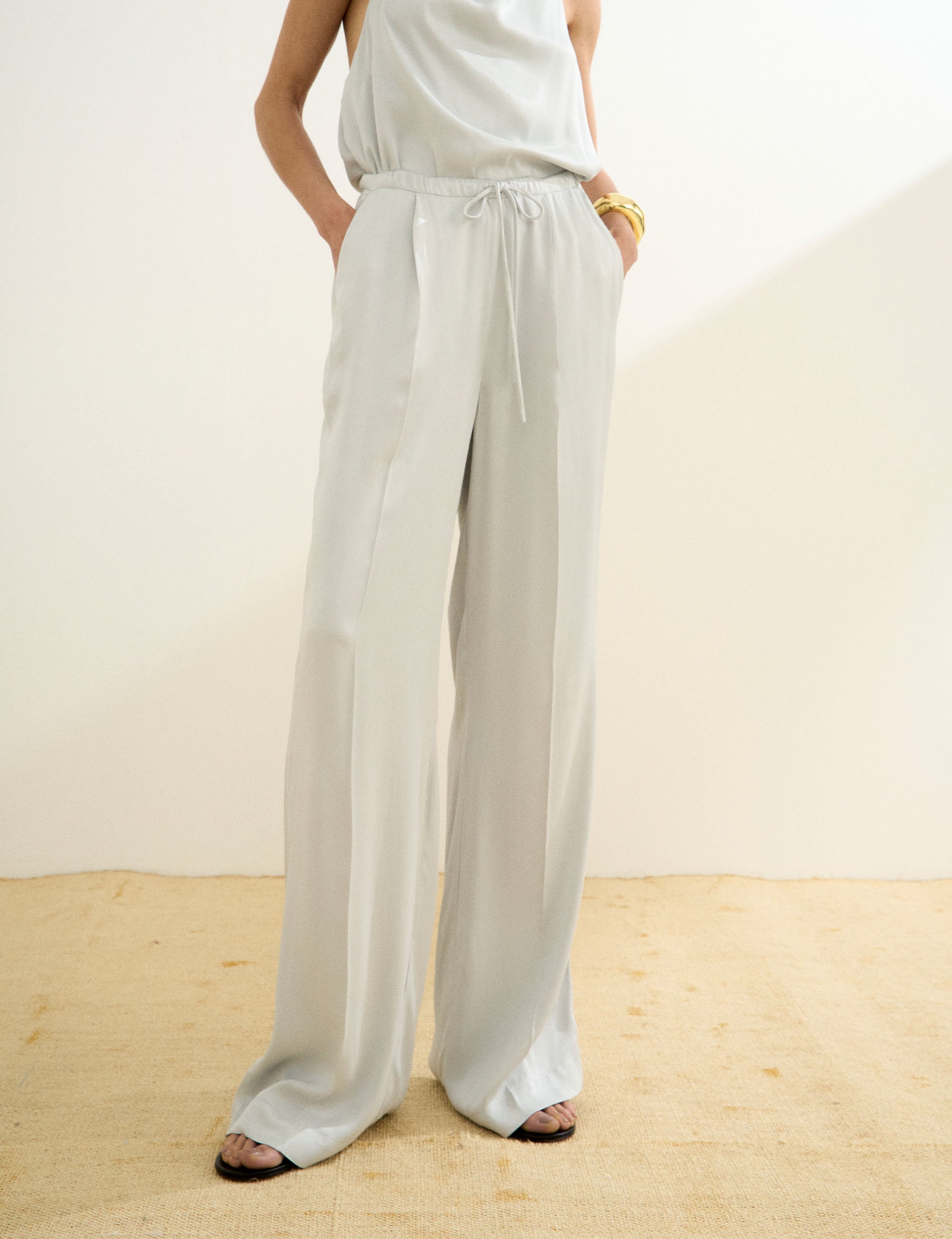 Calça Lauren Cetim Prata