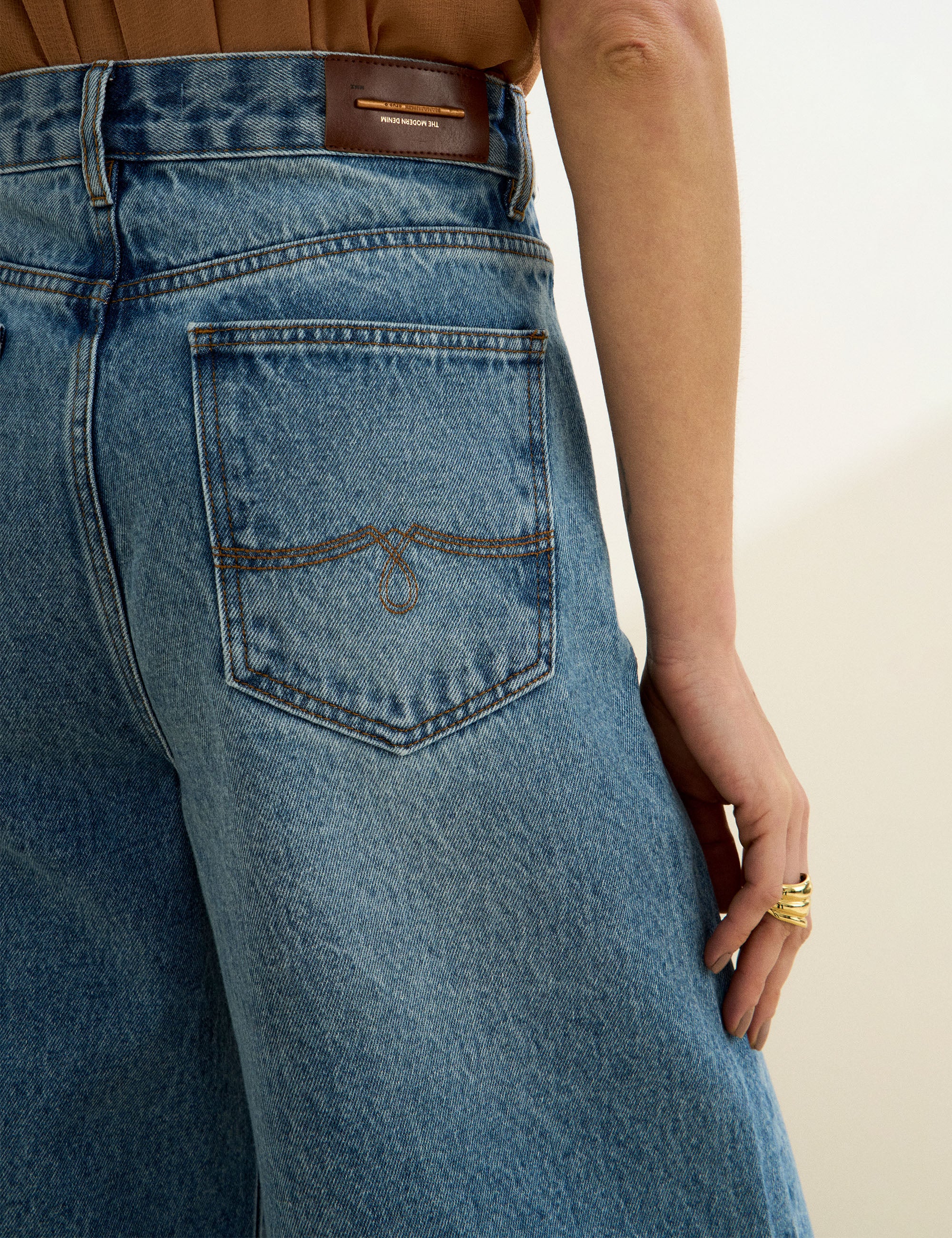 Calça Lena Denim Jeans Médio